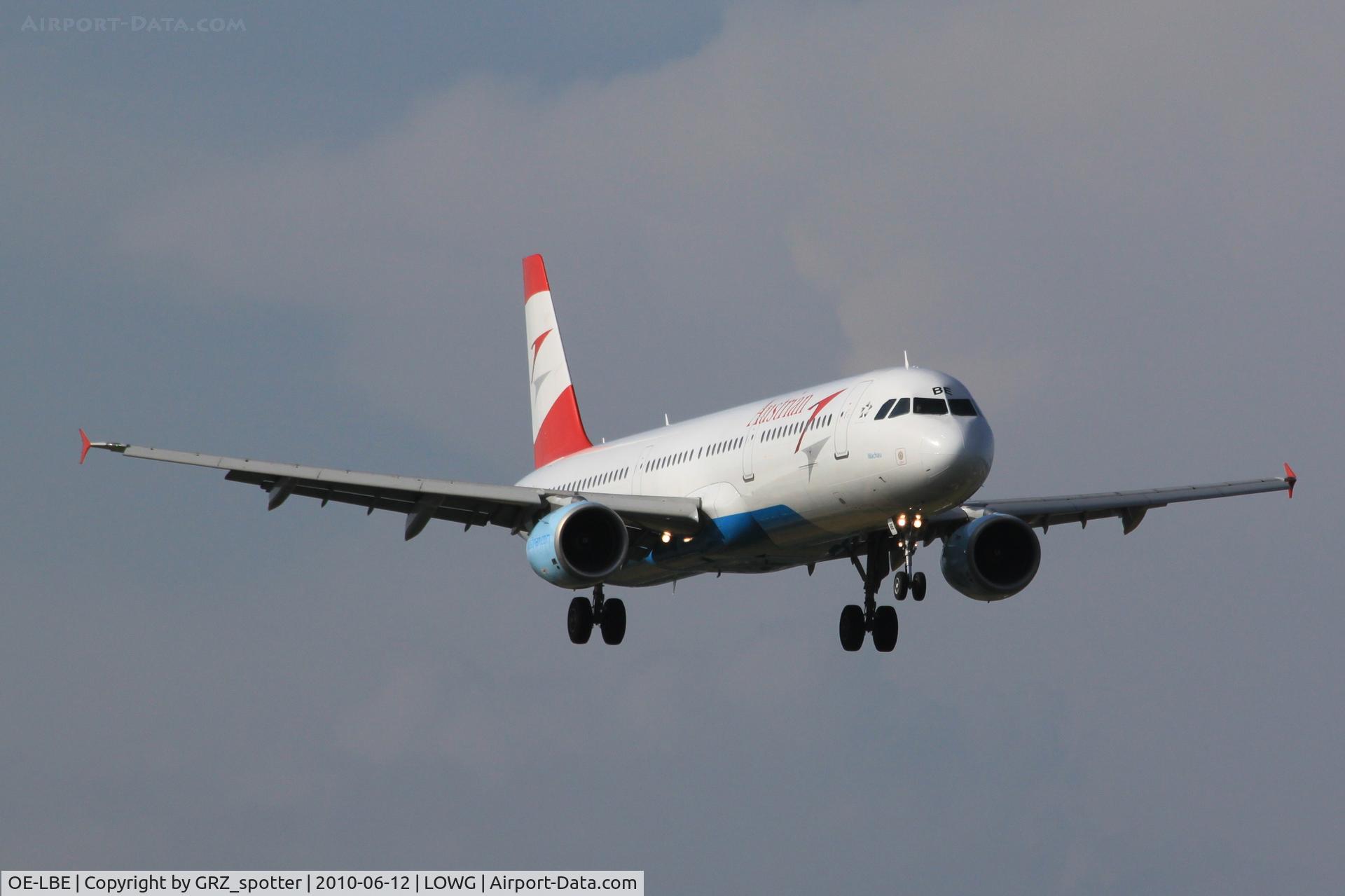 OE-LBE, 1998 Airbus A321-211 C/N 935, Aua A321