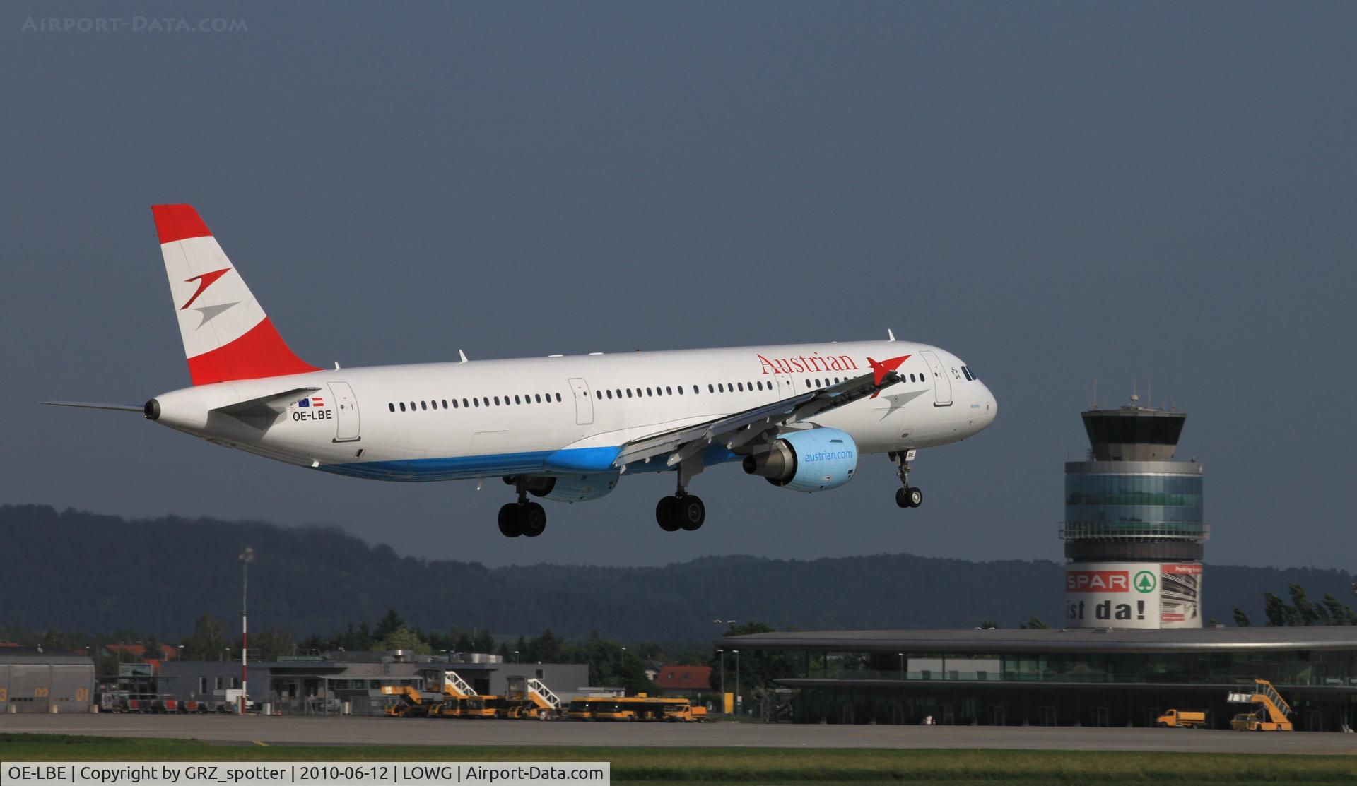 OE-LBE, 1998 Airbus A321-211 C/N 935, Aua 321
