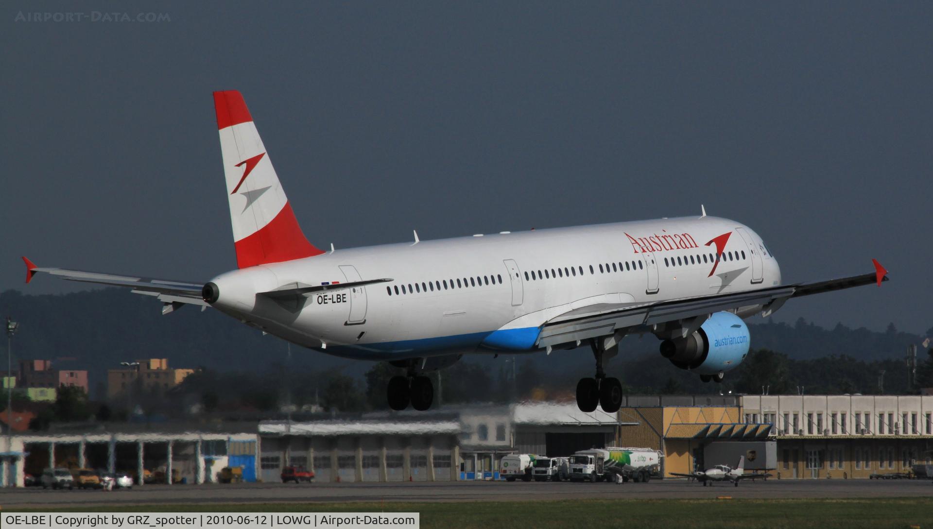 OE-LBE, 1998 Airbus A321-211 C/N 935, Aua 321
