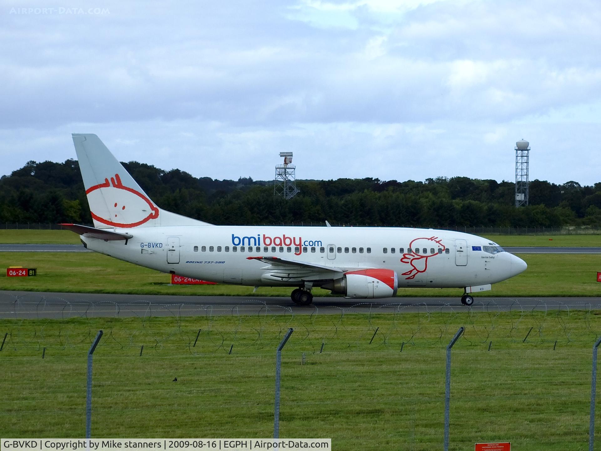 G-BVKD, 1992 Boeing 737-59D C/N 26421, BMI Baby B737-500 Arrives at EDI