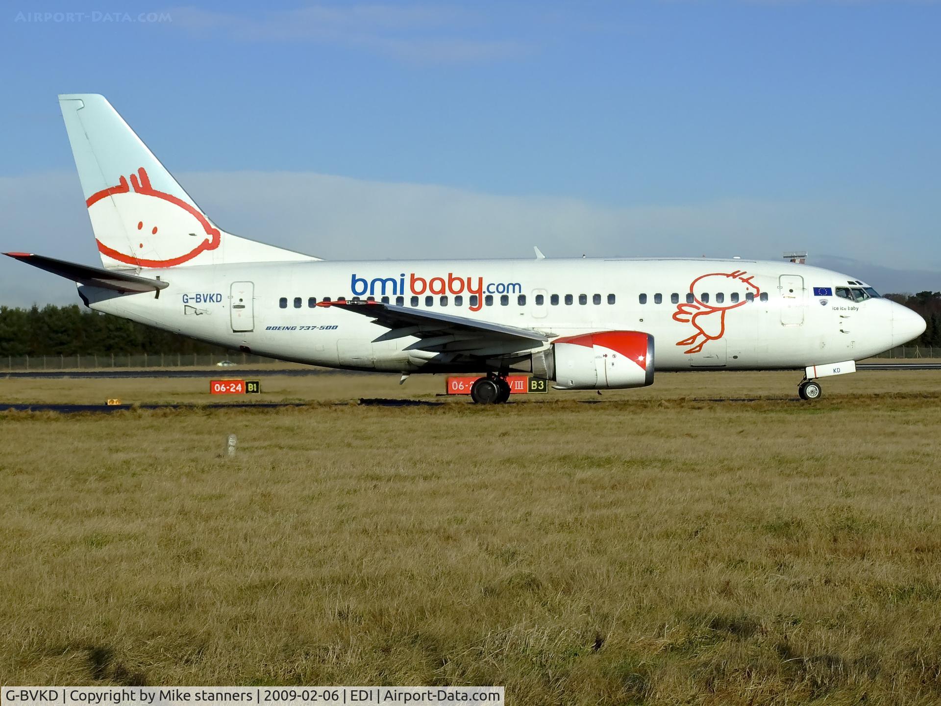 G-BVKD, 1992 Boeing 737-59D C/N 26421, BMI Baby at EDI