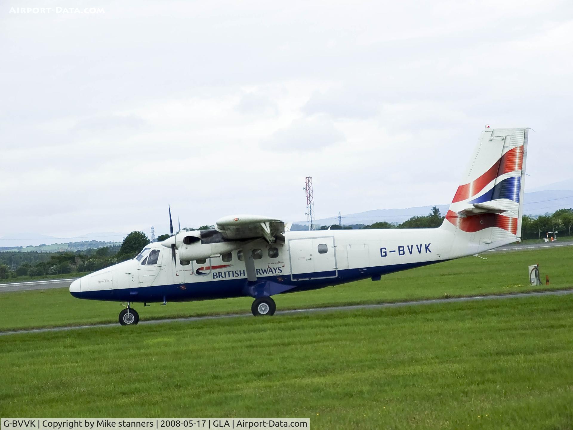 G-BVVK, 1980 De Havilland Canada DHC-6-310 Twin Otter C/N 666, British airways/loganair Twin otter taxiing to runway 05