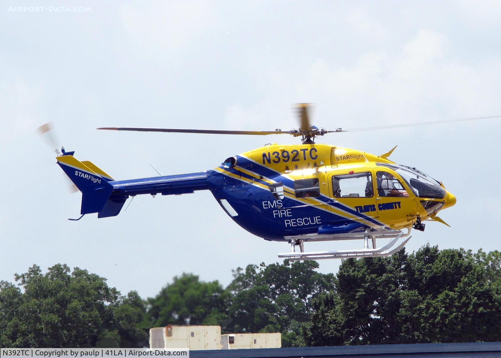 N392TC, Eurocopter-Kawasaki EC-145 (BK-117C-2) C/N 9286, At Metro Aviation / Downtown Shreveport.
