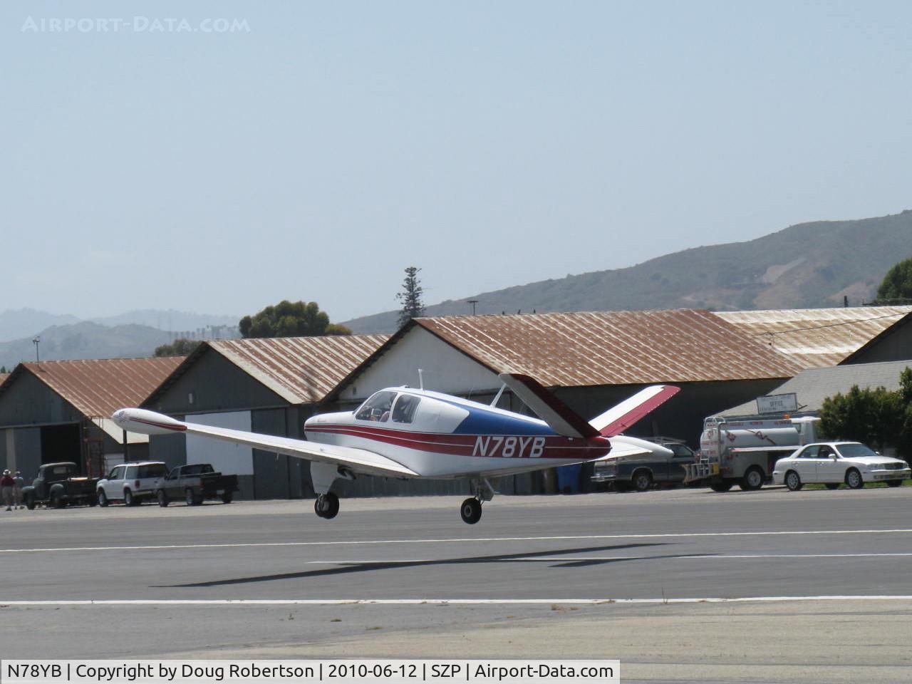 N78YB, 1950 Beech B35 Bonanza C/N D-2493, 1950 Beech B35 BONANZA, Continental E-225-8 196 Hp for one minute @ 2450 rpm, 185 Hp continuous, takeoff Rwy 22