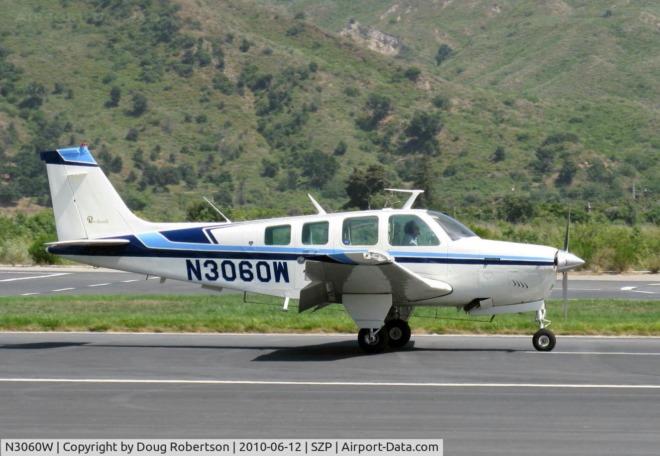 N3060W, 1973 Beech A36 Bonanza 36 C/N E-488, 1973 Beech A36 BONANZA, Continental IO-520-B 285 Hp, landing roll Rwy 22