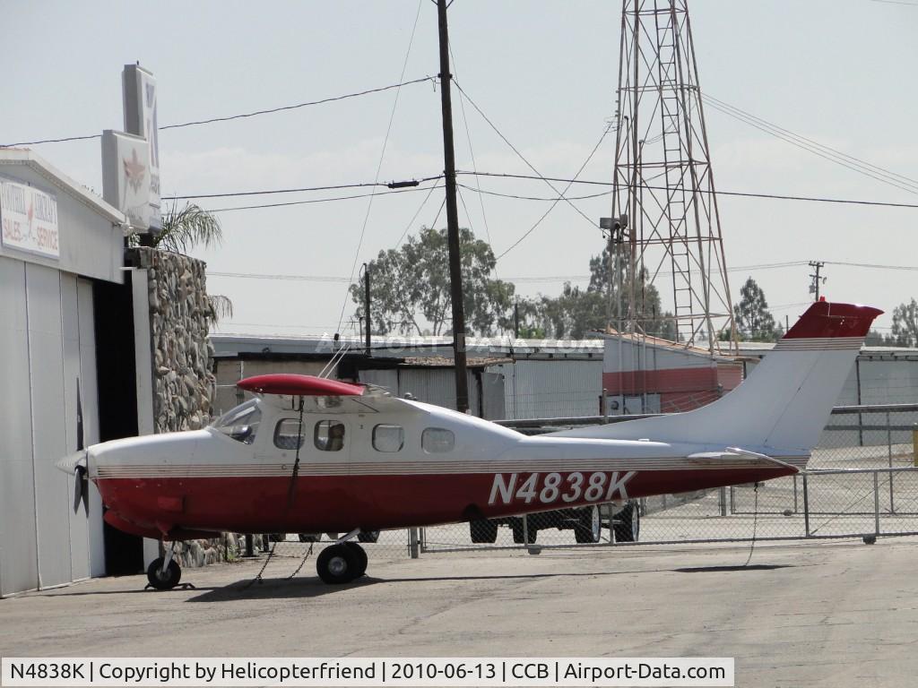 N4838K, 1979 Cessna P210N Pressurised Centurion C/N P21000341, Parked at Foothill Sales and Service area