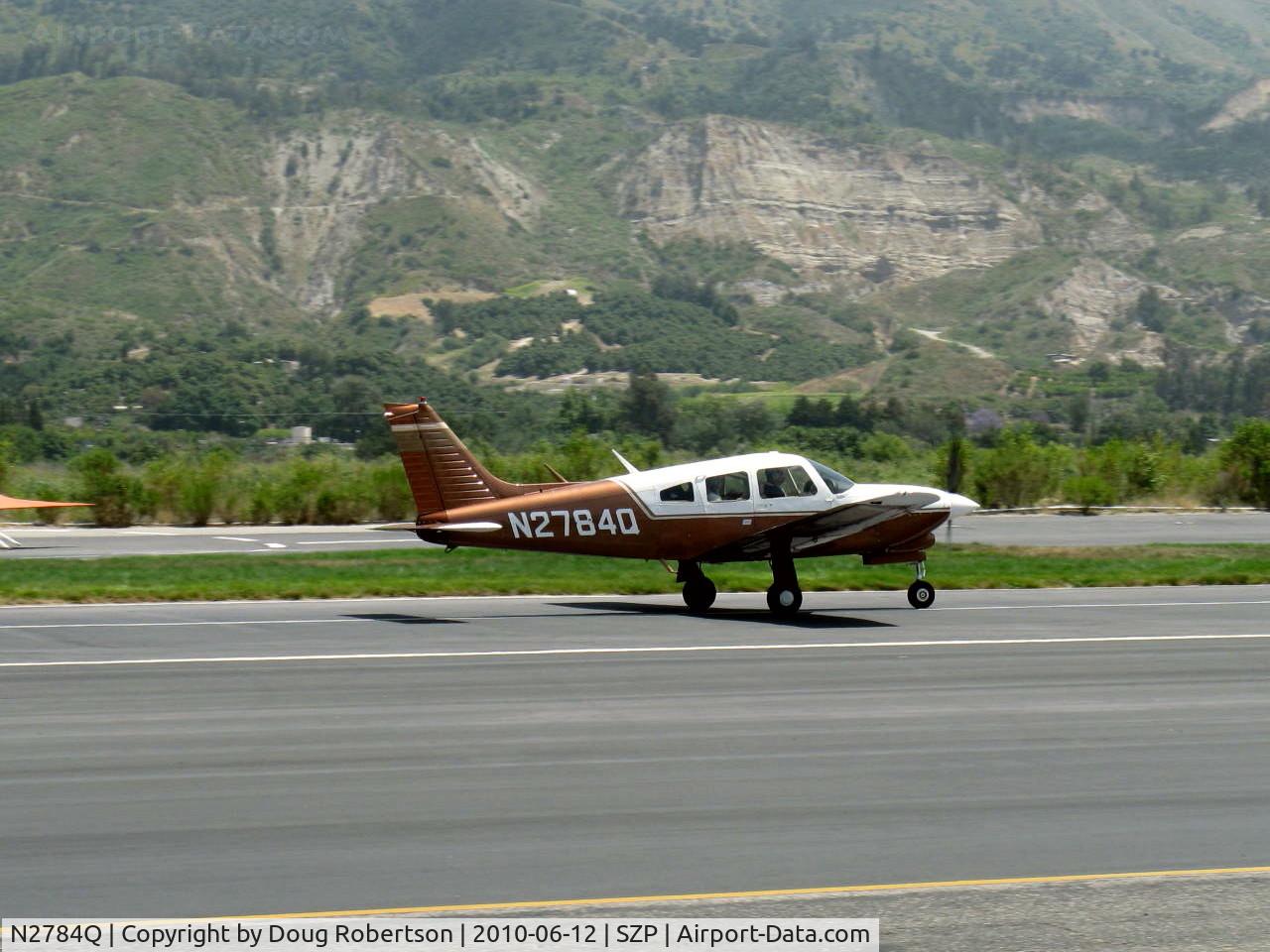 N2784Q, Piper PA-28R-201T Cherokee Arrow III C/N 28R-7703077, 1977 Piper PA-28R-201T TURBO ARROW III, Continental TSIO-360-F 200 Hp, takeoff roll Rwy 22