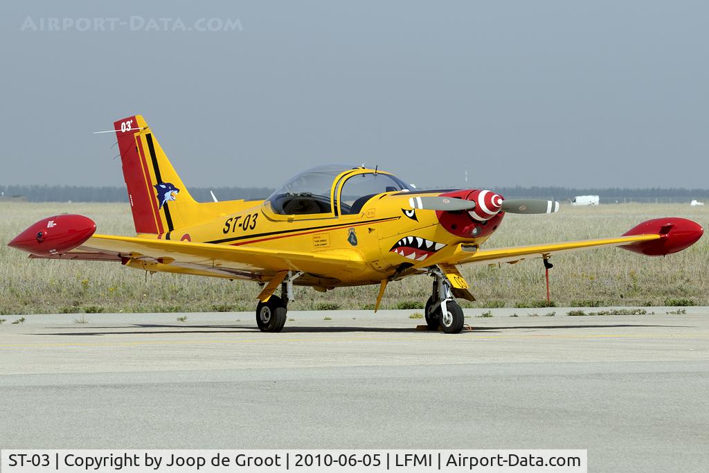 ST-03, SIAI-Marchetti SF-260MB C/N 10-03, at the static of the Istres open house