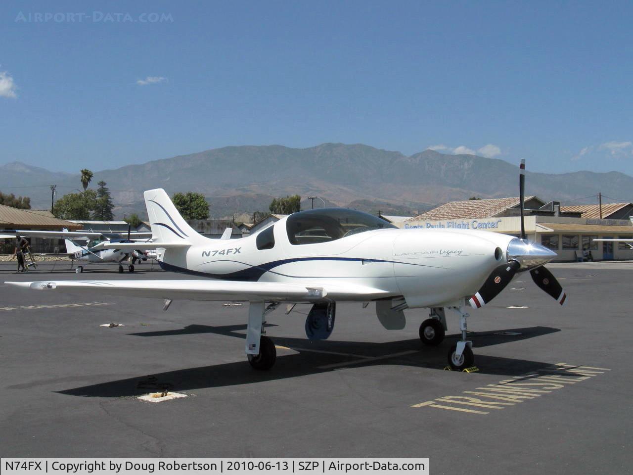 N74FX, 2007 Lancair Legacy C/N L2K-283, 2007 Larson LANCAIR LEGACY, Continental IO-550 300 Hp speedster