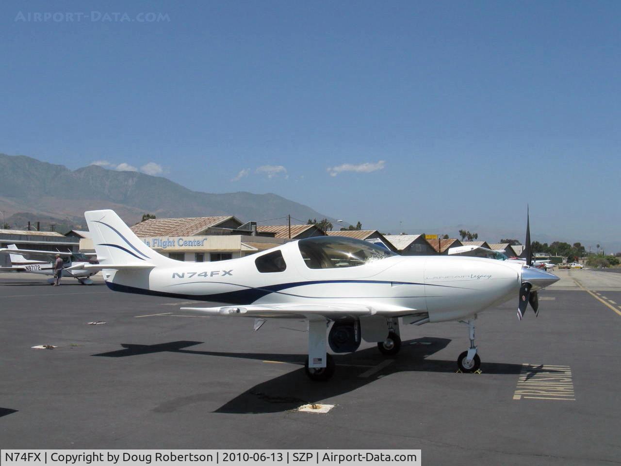 N74FX, 2007 Lancair Legacy C/N L2K-283, 2007 Larson LANCAIR LEGACY, Continental IO-550 300 Hp speedster
