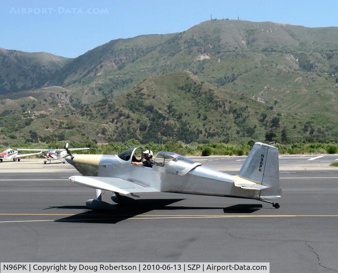 N96PK, 2007 Vans RV-6 C/N 60581, 2007 Cavallo SPECIAL, modified VAN's RV-6.2, Aero Sport Power IO-360-B1B 180+ Hp, taxi