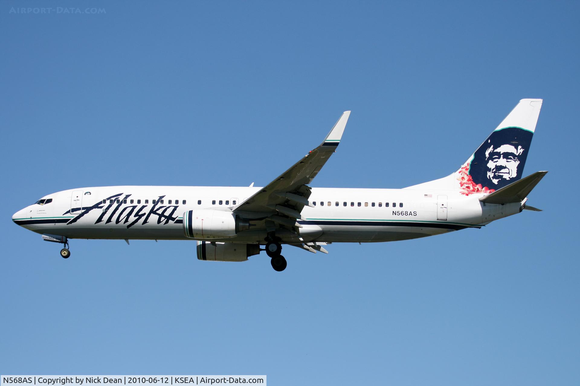 N568AS, 2007 Boeing 737-890 C/N 35183, KSEA