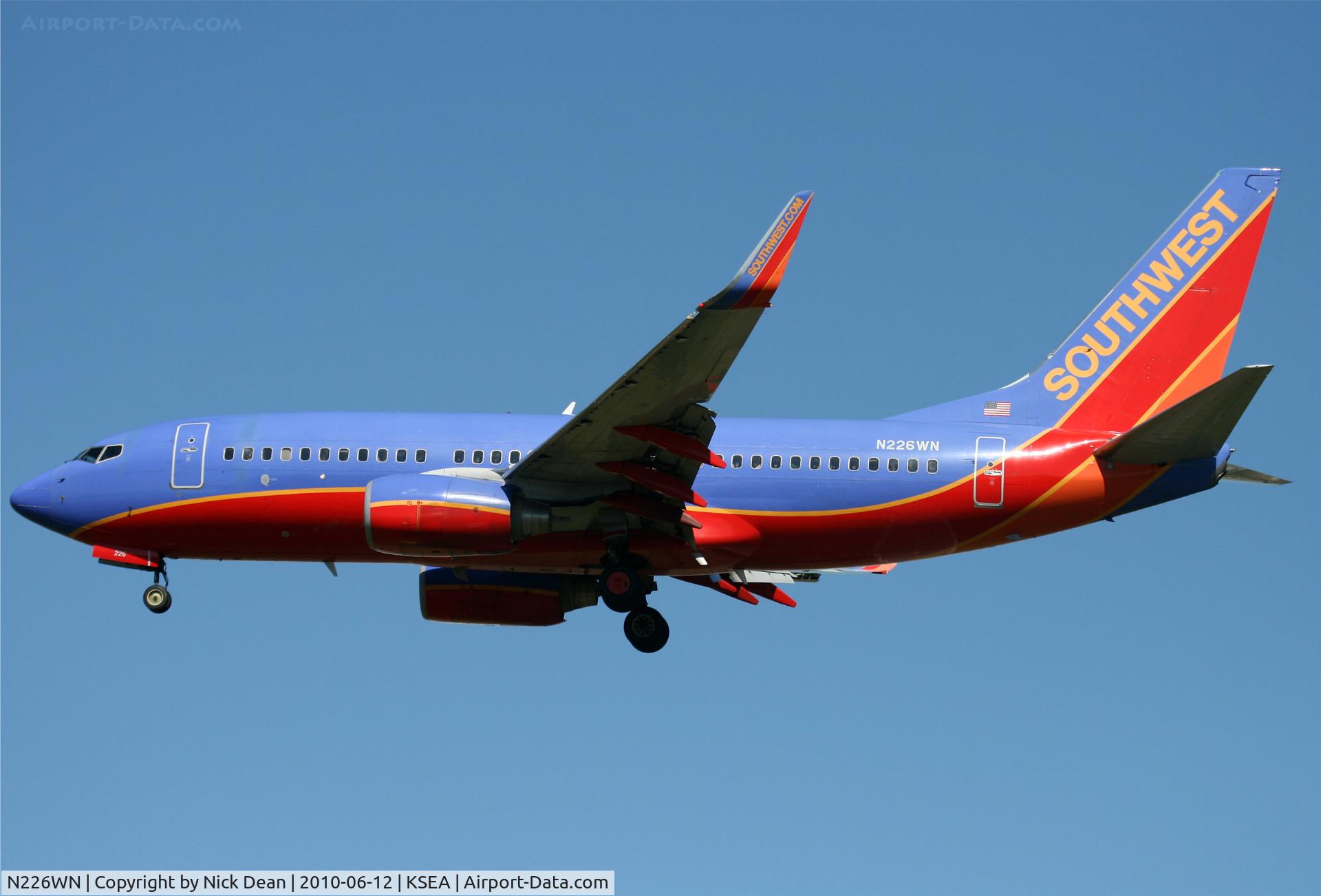 N226WN, 2005 Boeing 737-7H4 C/N 32494, KSEA