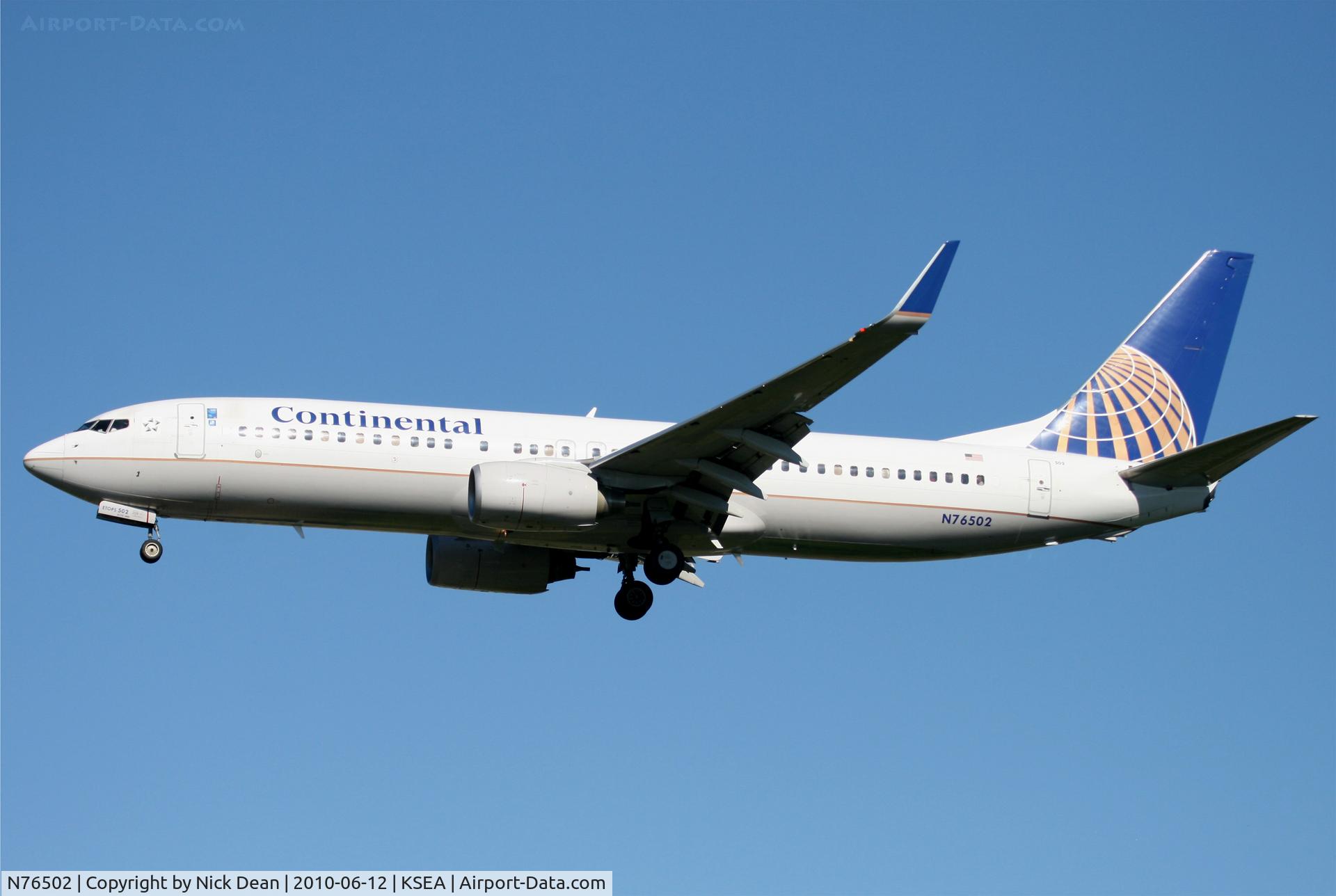 N76502, 2006 Boeing 737-824 C/N 31603, KSEA