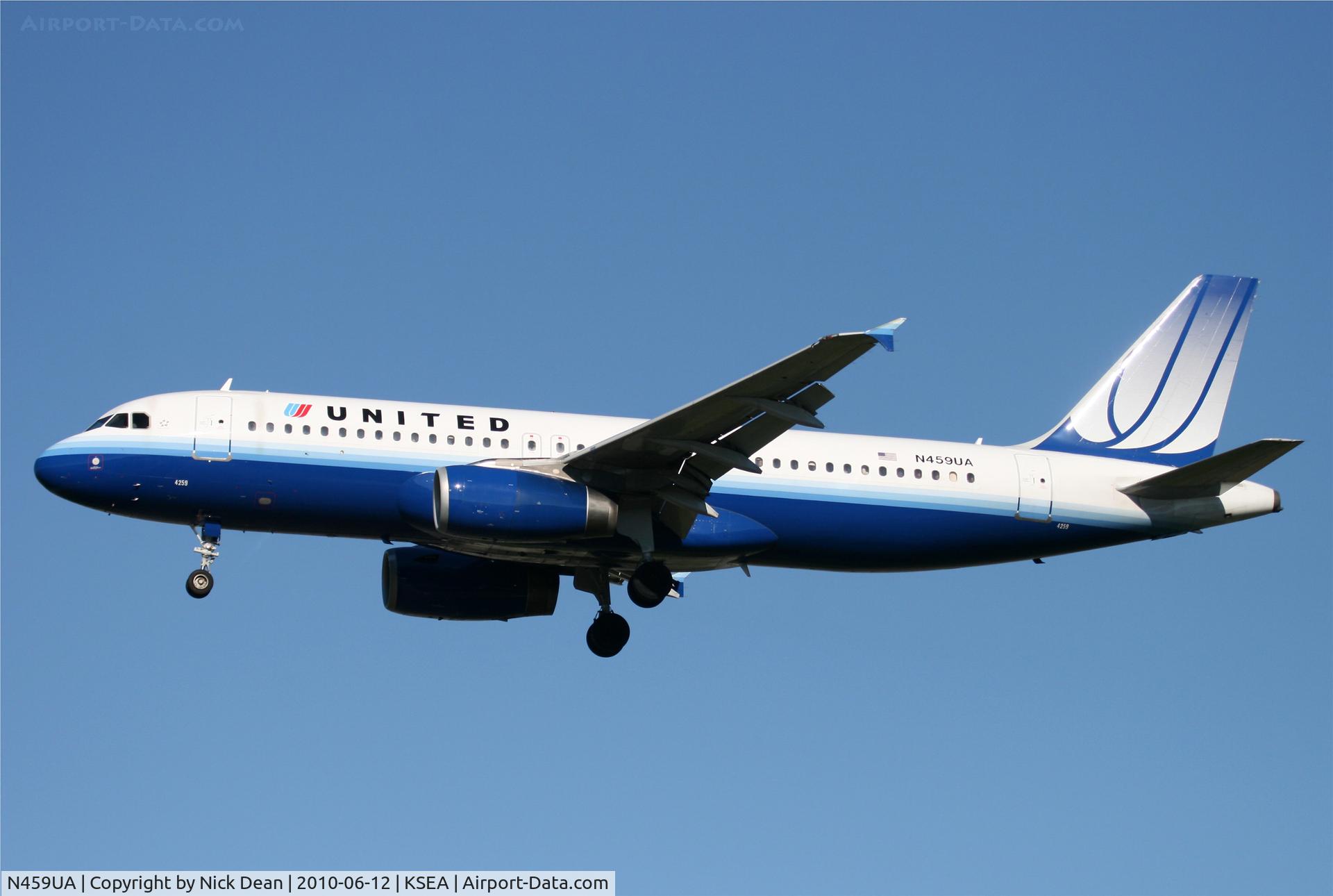 N459UA, 2000 Airbus A320-232 C/N 1192, KSEA
