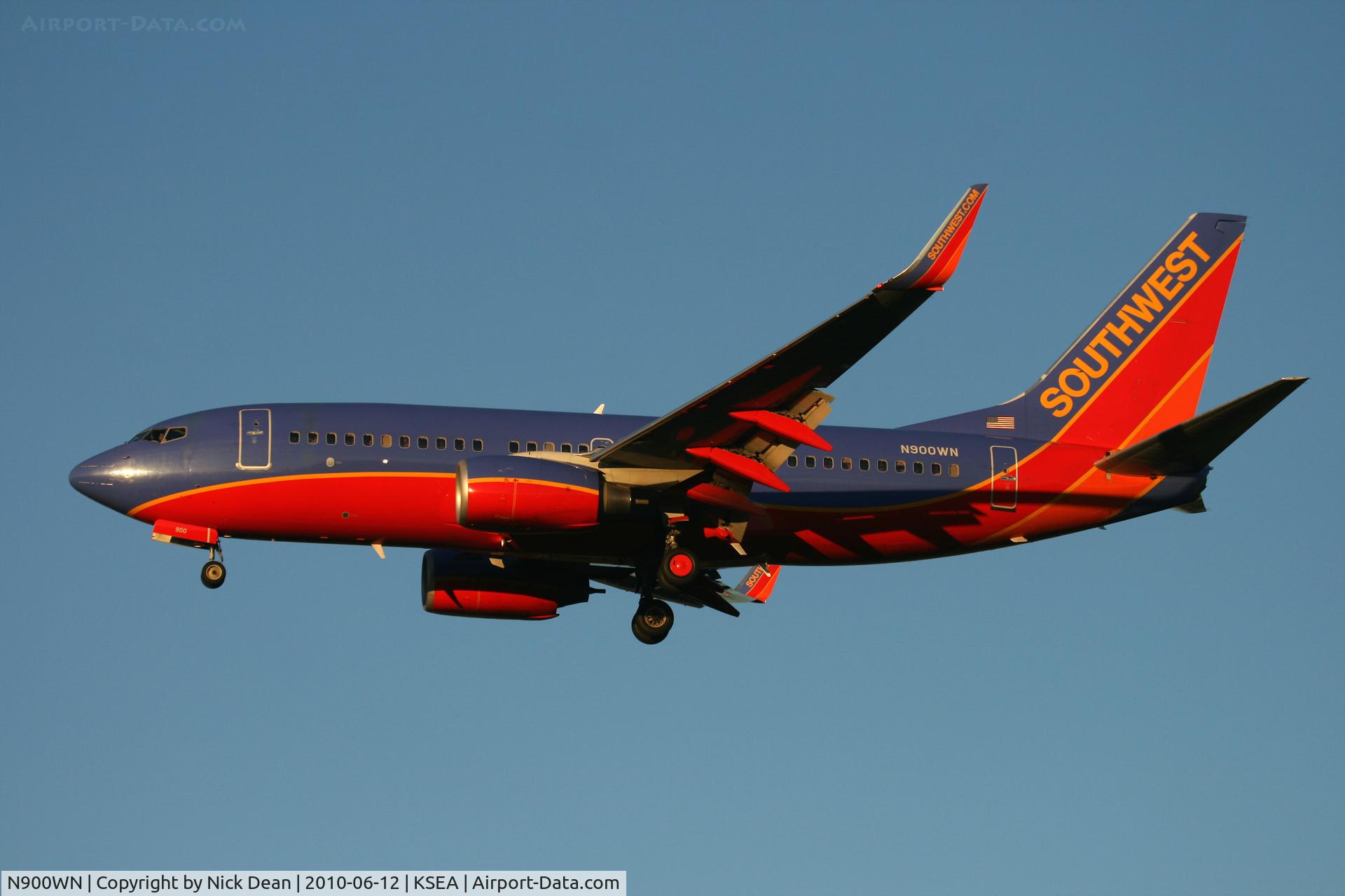N900WN, 2007 Boeing 737-7H4 C/N 32544, KSEA