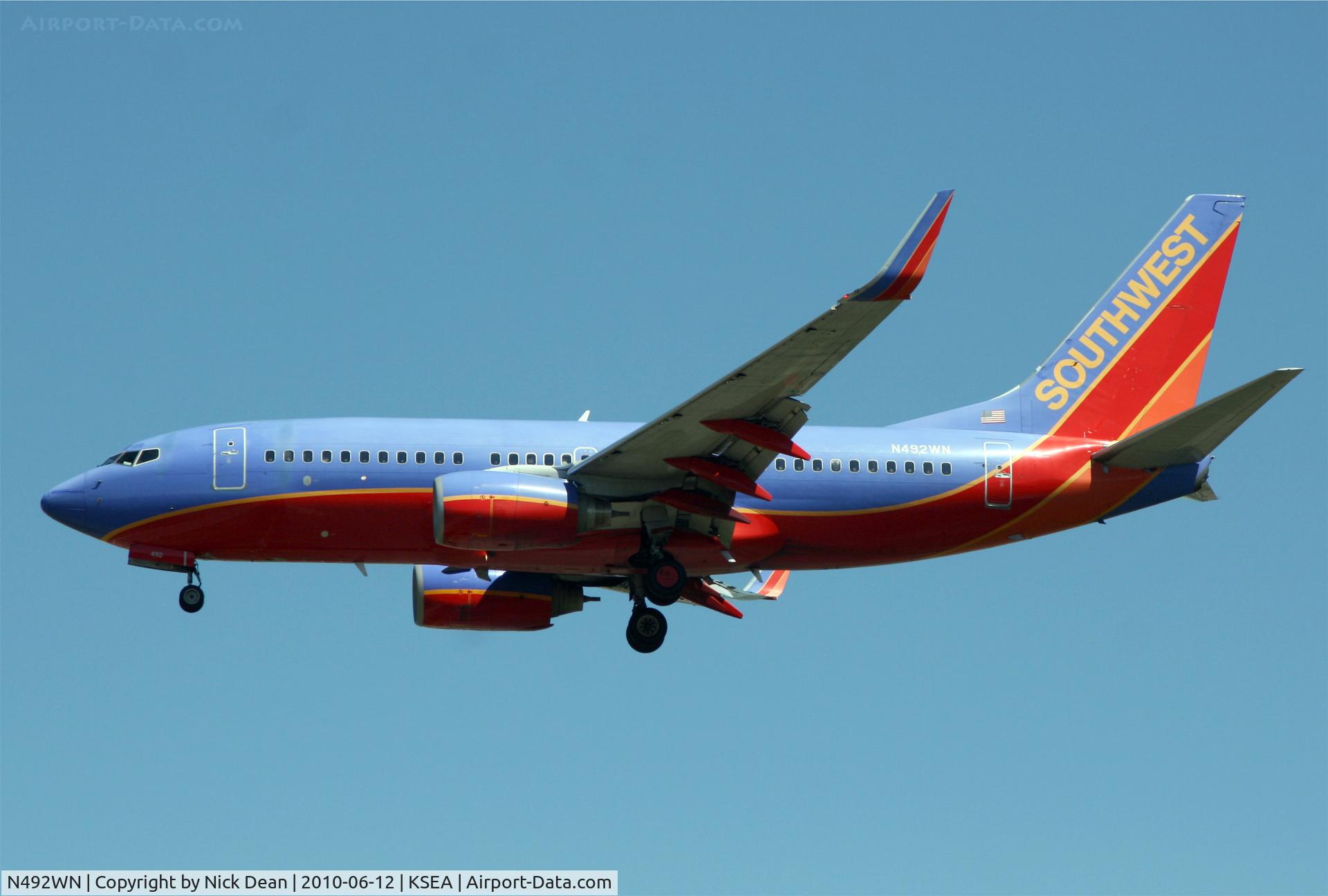 N492WN, 2004 Boeing 737-7H4 C/N 33866, KSEA