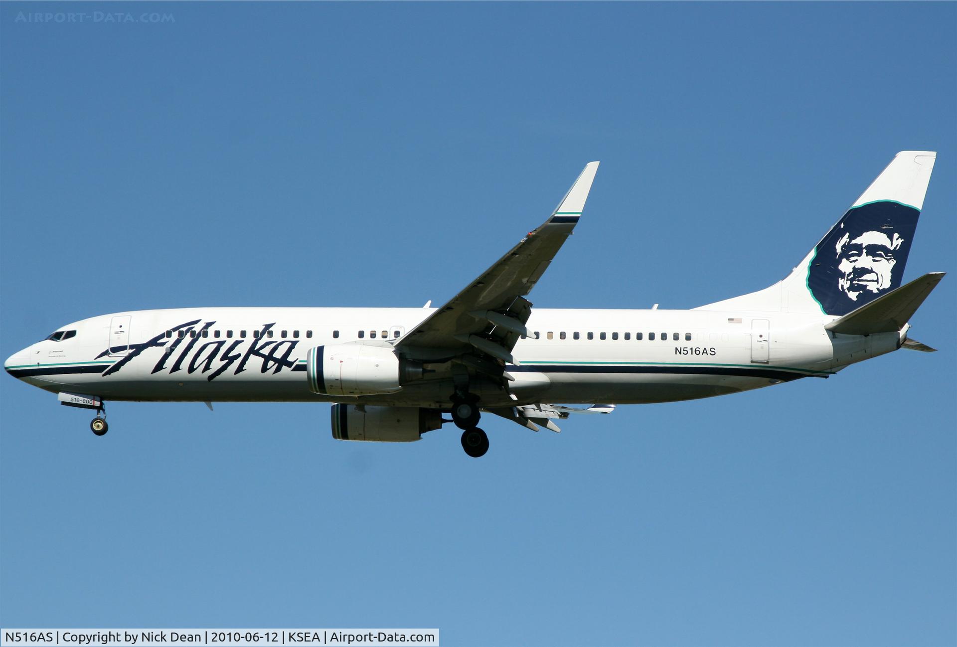 N516AS, 2008 Boeing 737-890 C/N 39044, KSEA