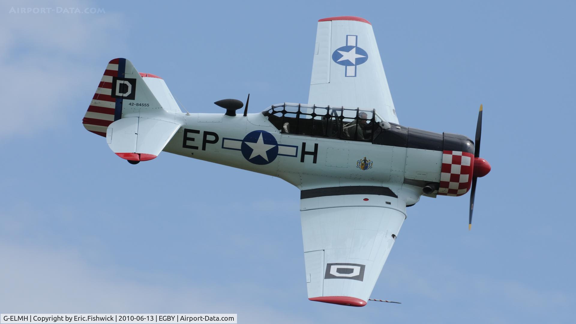 G-ELMH, 1942 North American AT-6D Harvard III C/N 88-16336 (42-84555), 4. 42-84555 at Bentwaters Park Airshow June 2010