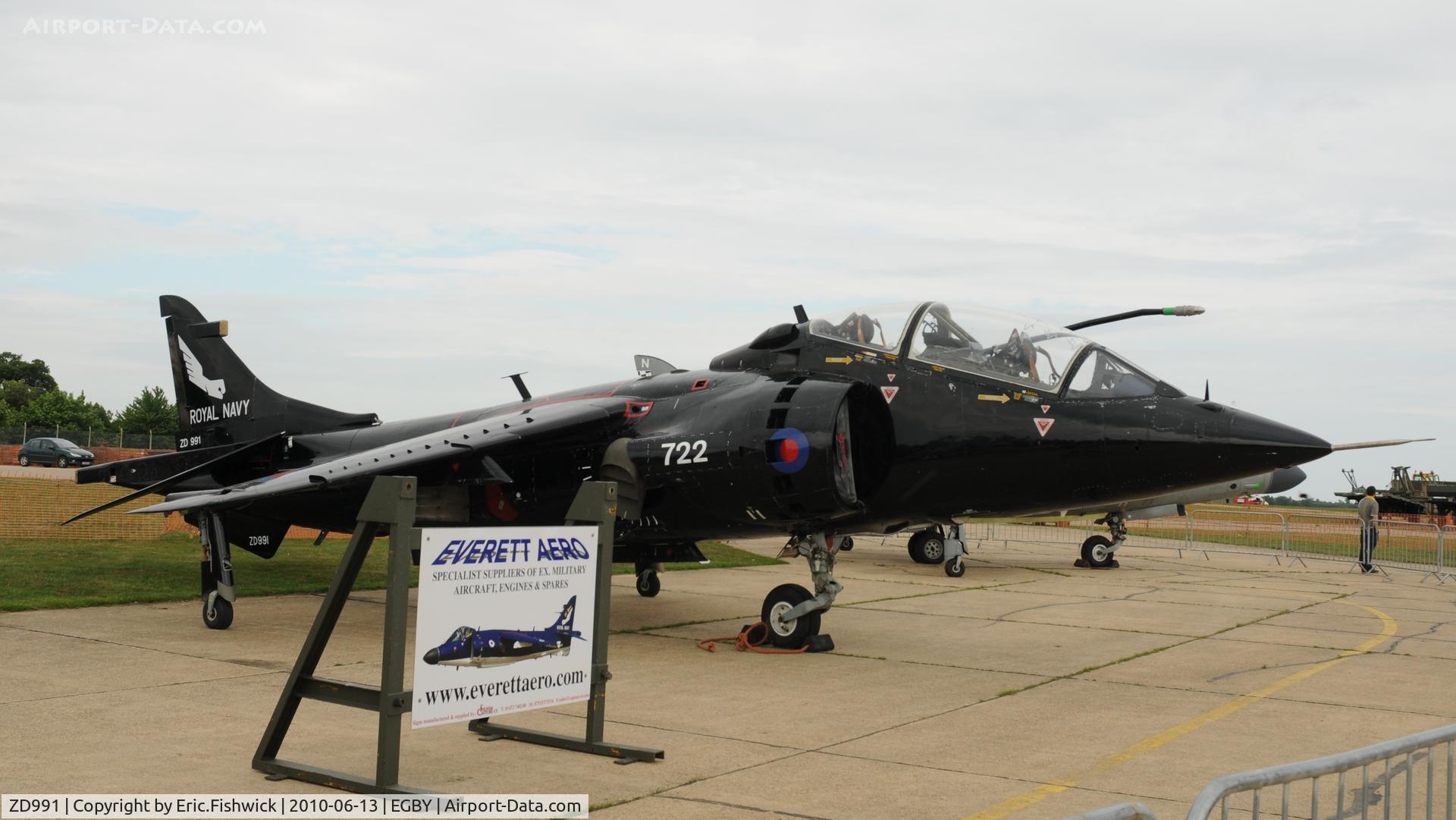 ZD991, 1987 British Aerospace Harrier T.8 C/N 212044, 3. ZD991 Sea Harrier T.8 at Bentwaters Park Airshow June 2010