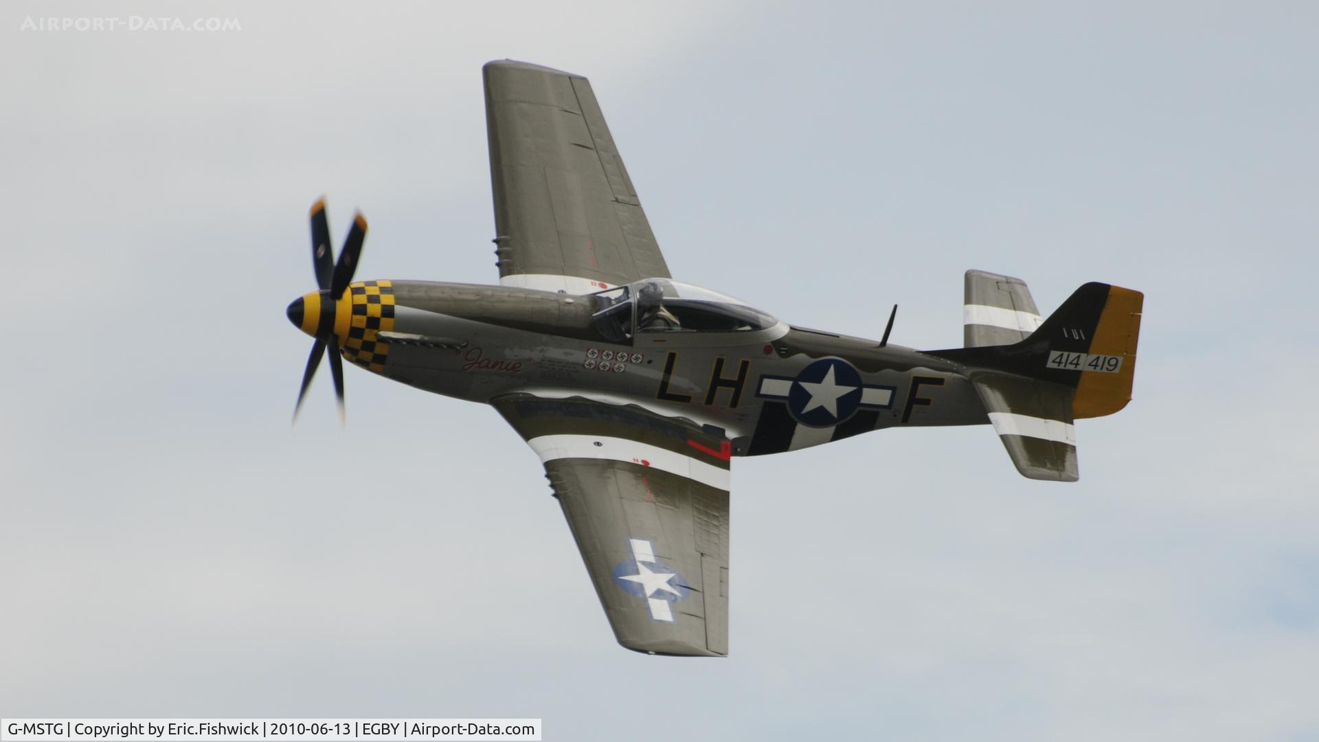 G-MSTG, 1945 North American P-51D Mustang C/N 124-48271, 41. 414419 'Janie' at Bentwaters Park Airshow June 2010