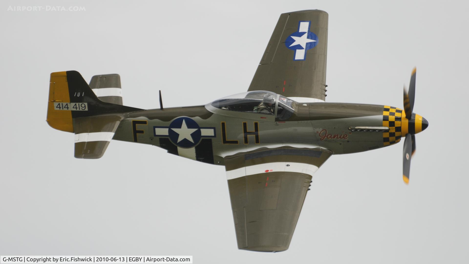 G-MSTG, 1945 North American P-51D Mustang C/N 124-48271, 42. 414419 'Janie' at Bentwaters Park Airshow June 2010
