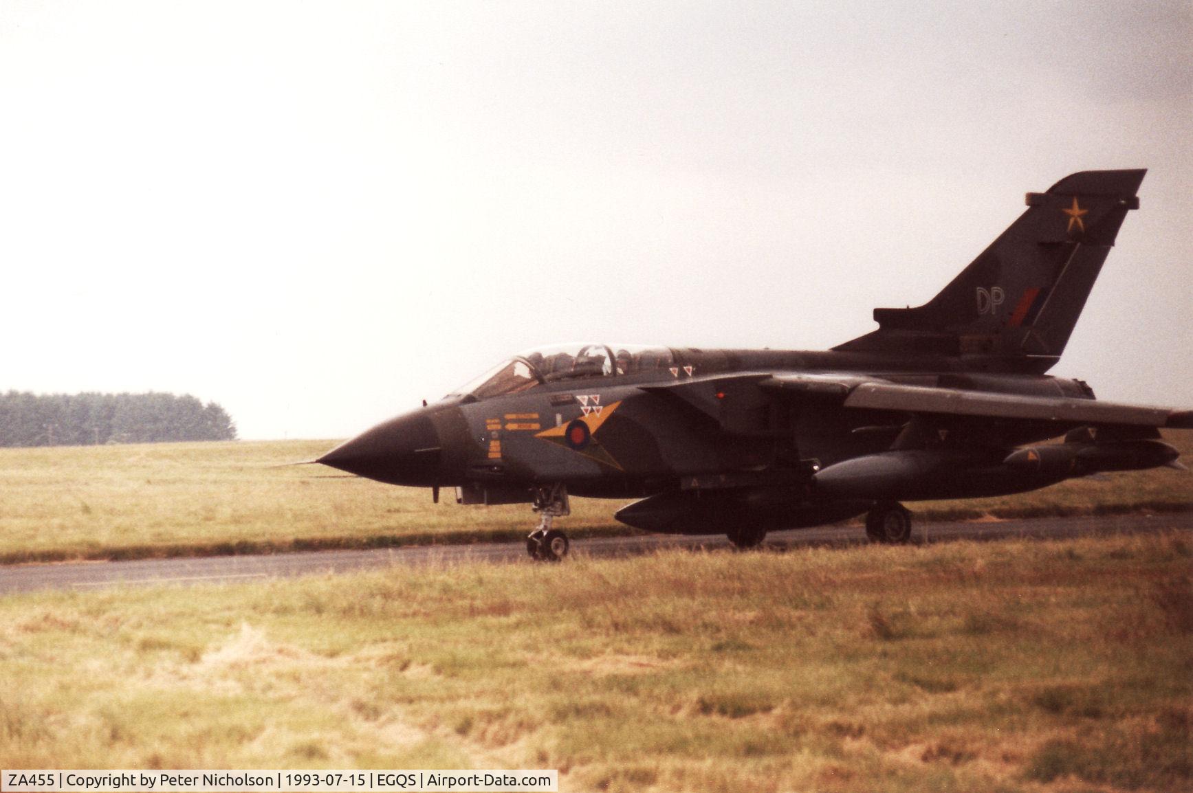 ZA455, 1983 Panavia Tornado GR.1B C/N BS085/254/3121, Tornado GR.1, callsign Rafair 536A, of 31 Squadron seen at RAF Lossiemouth in the Summer of 1993.