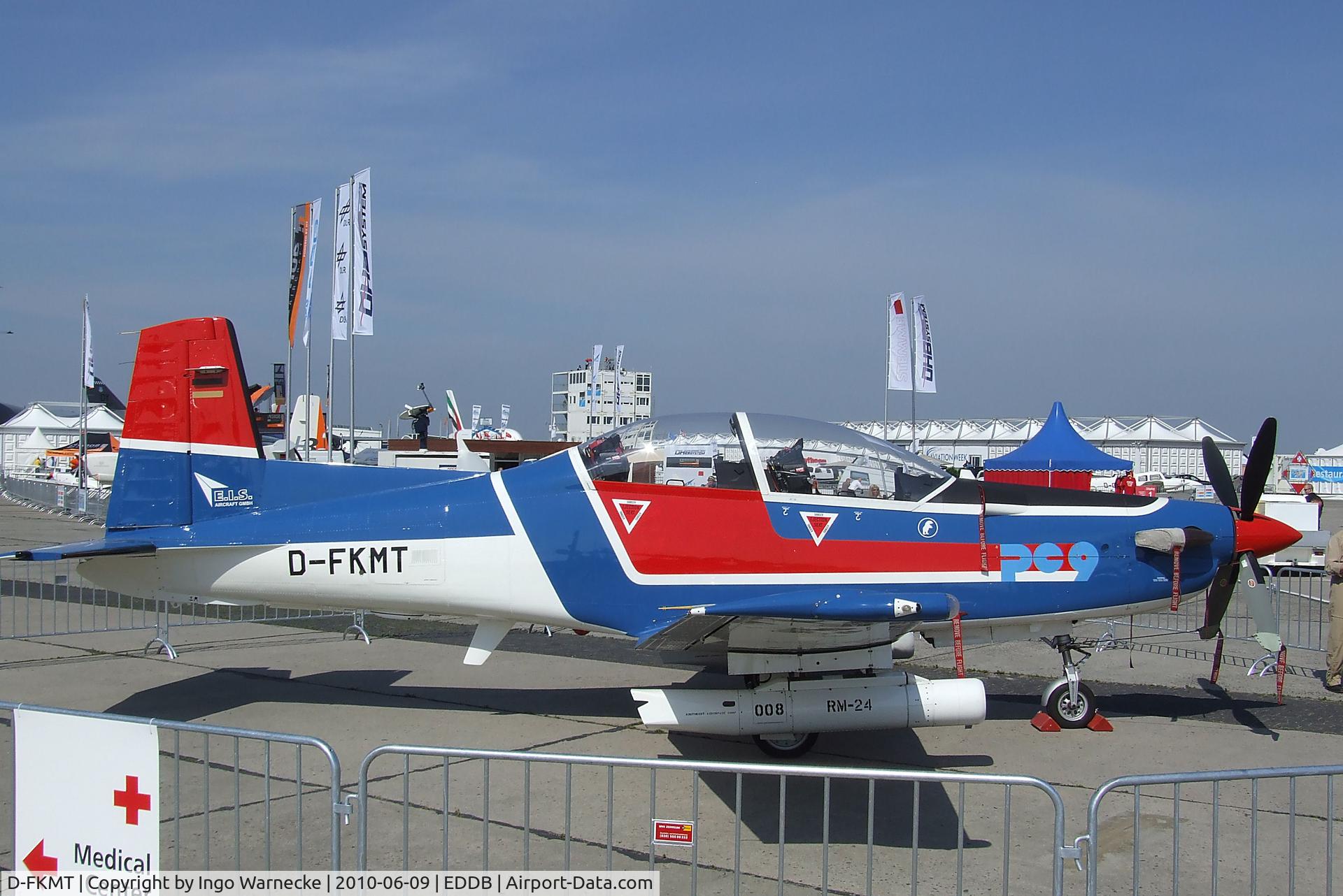 D-FKMT, Pilatus PC-9B C/N 176, Pilatus PC-9B of E.I.S. Aircraft (target services for German armed forces) at the ILA 2010, Berlin