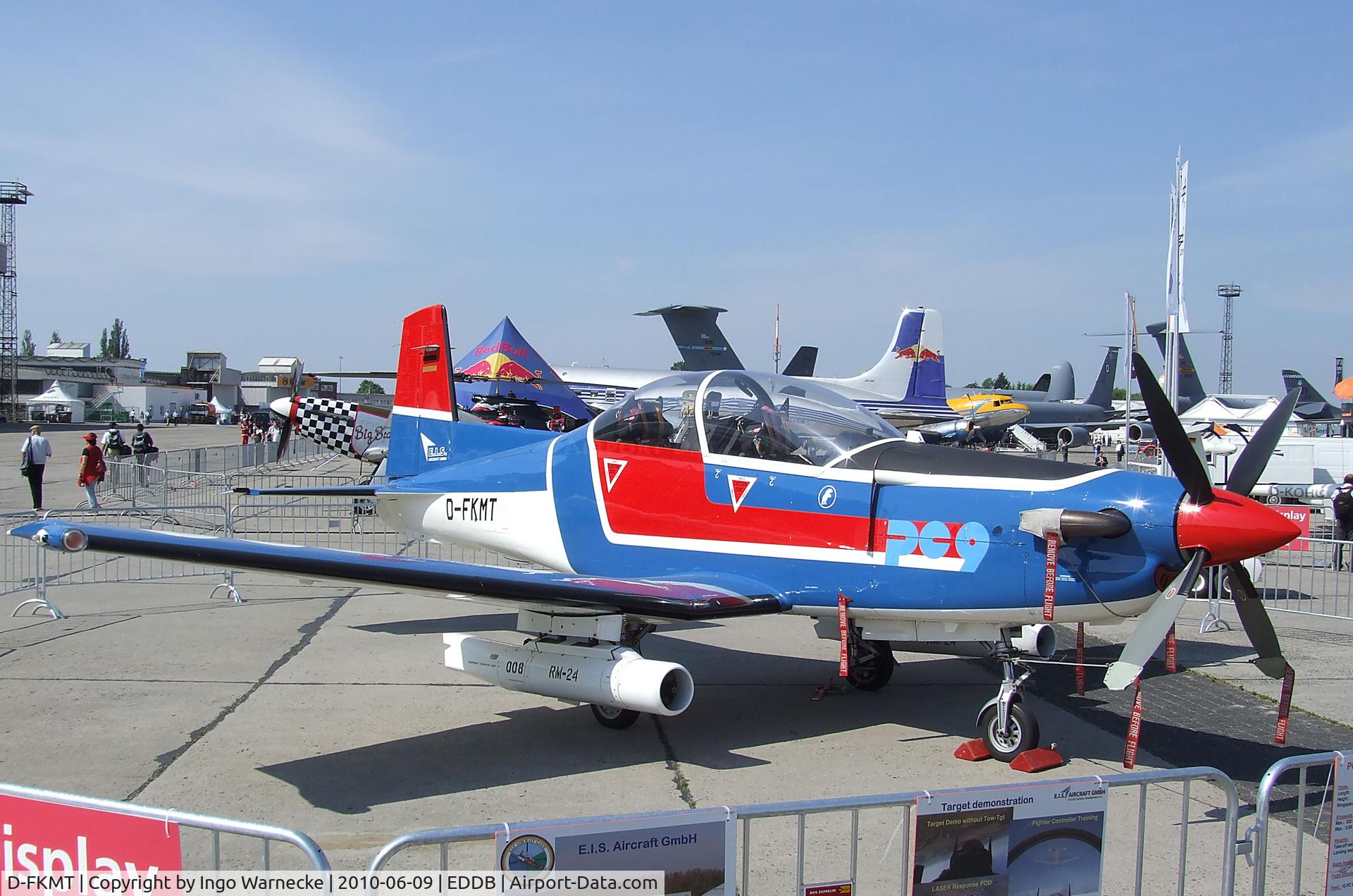 D-FKMT, Pilatus PC-9B C/N 176, Pilatus PC-9B of E.I.S. Aircraft (target services for German armed forces) at the ILA 2010, Berlin