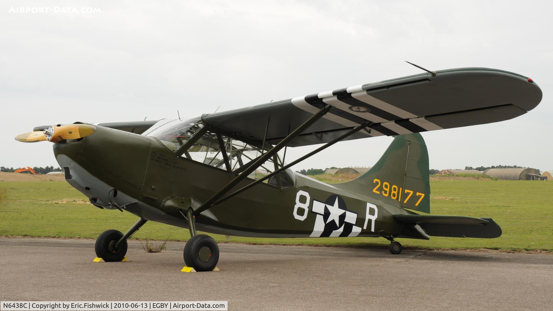 N6438C, 1942 Stinson L-5 Sentinel C/N 1428, N6438C at Bentwaters Park Airshow June 2010