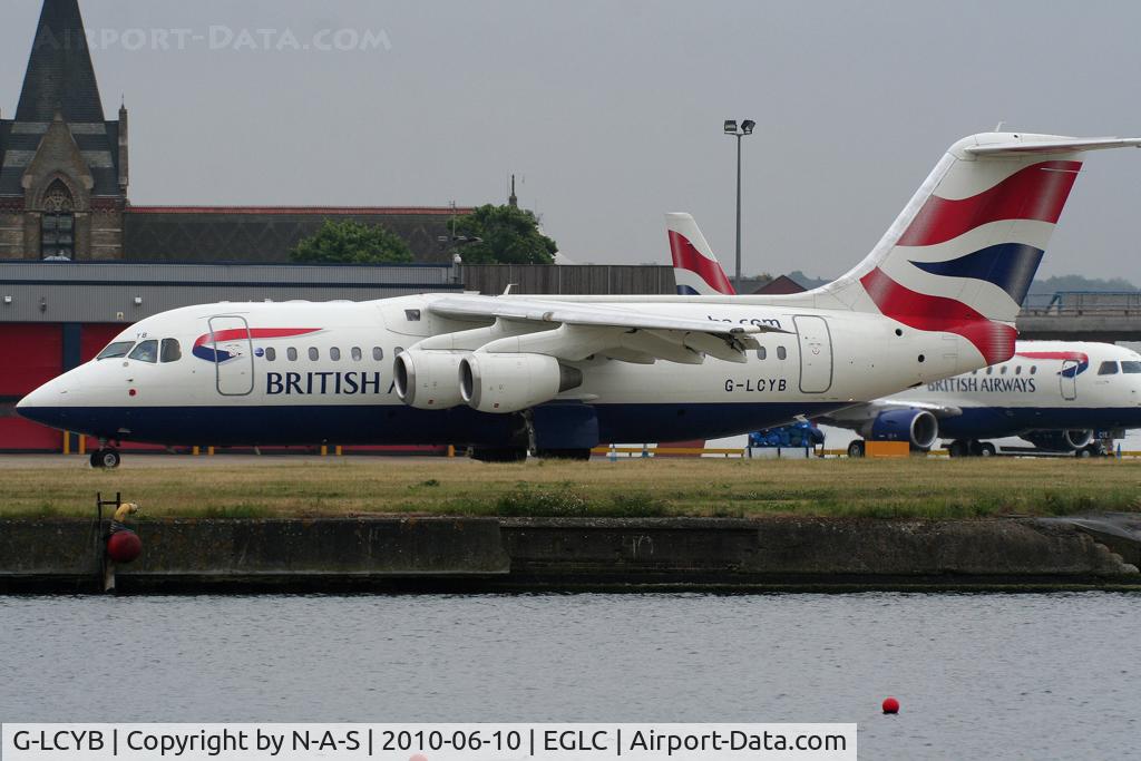 G-LCYB, 2001 BAE Systems Avro 146-RJ85 C/N E.2383, Not long left for this one.