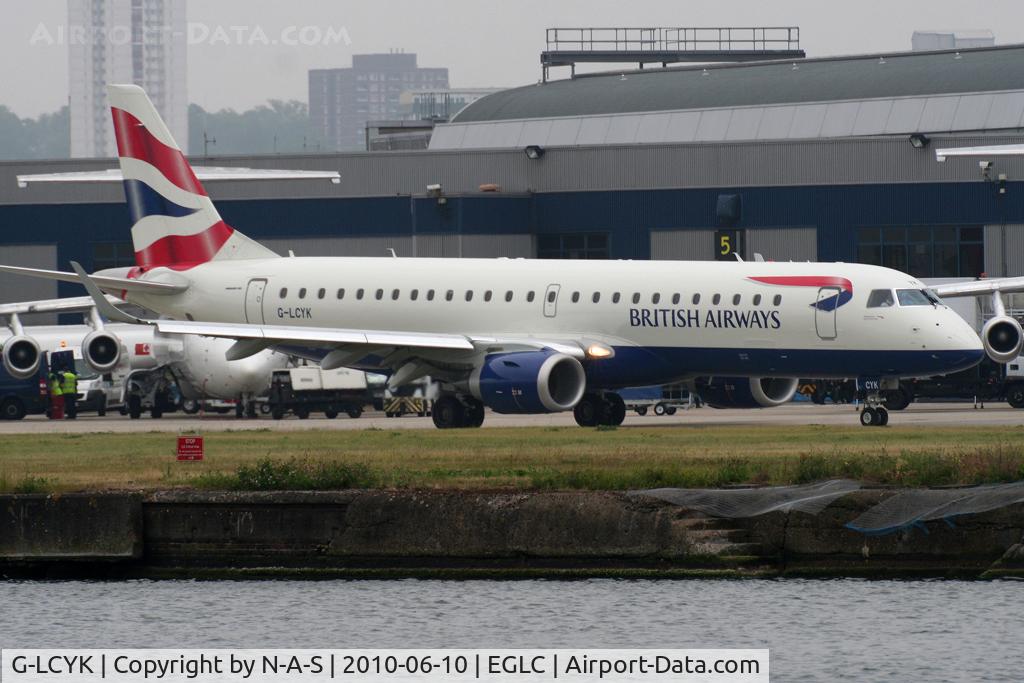 G-LCYK, 2010 Embraer 190SR (ERJ-190-100SR) C/N 19000343, Emb190 taxi-ing for departure
