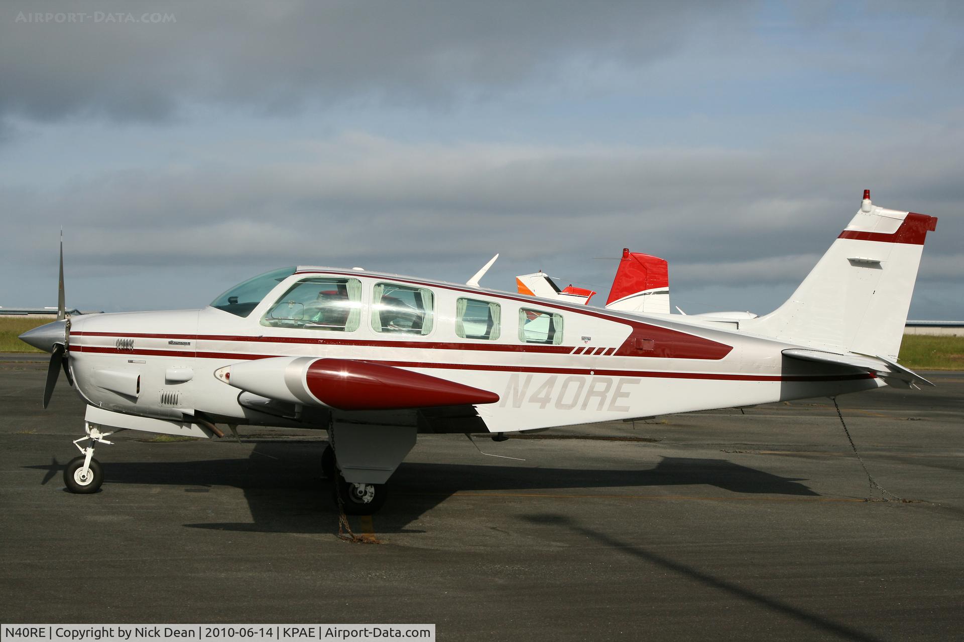 N40RE, 1980 Beech A36TC Bonanza 36 C/N EA-162, KPAE
