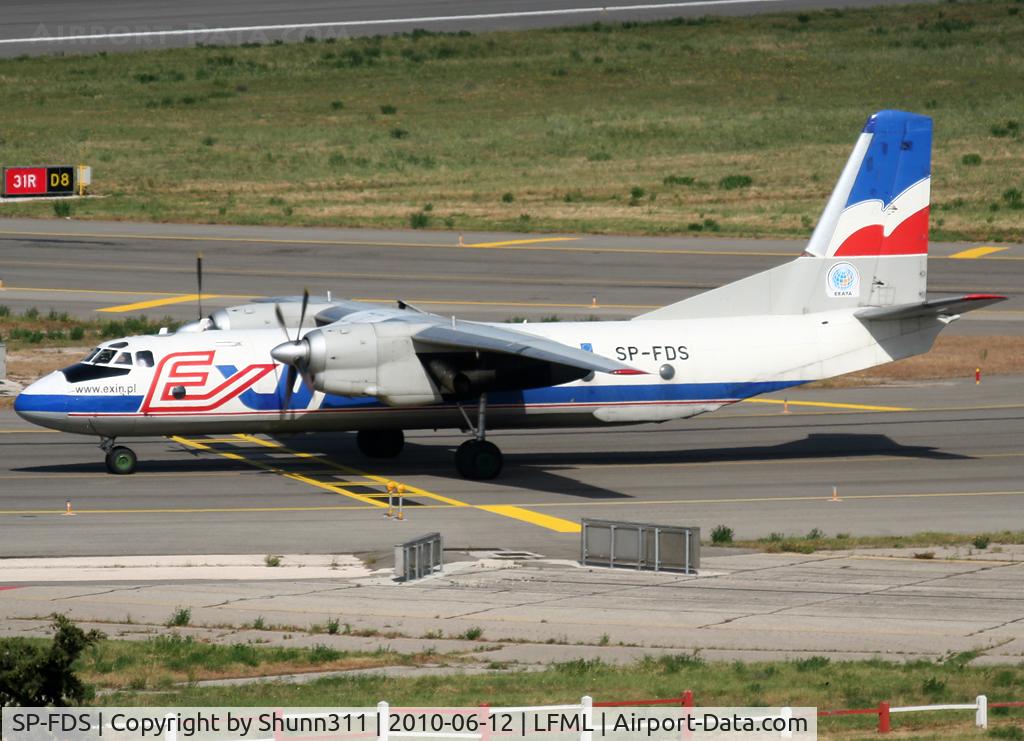 SP-FDS, 1982 Antonov An-26B C/N 12205, Taxiing holding point rwy 31R for departure...