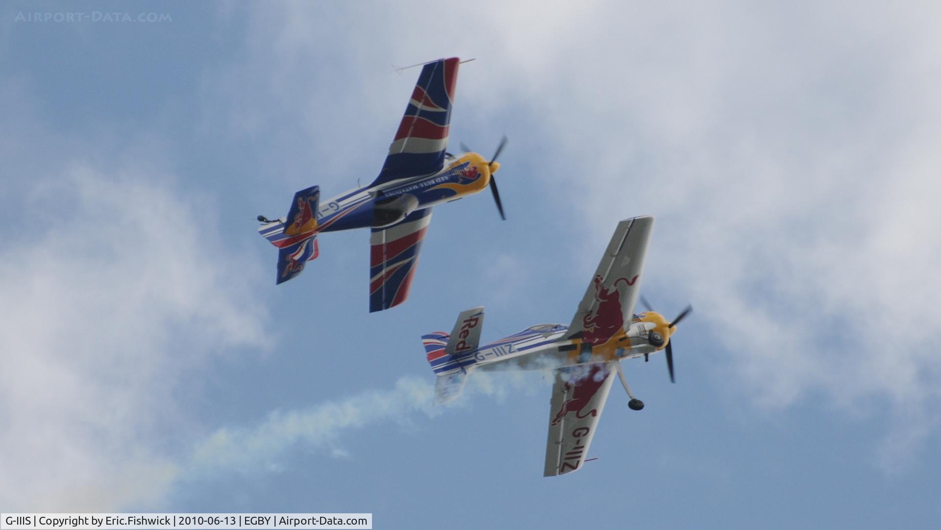 G-IIIS, 1993 Sukhoi SU-26M2 C/N 06-07, Red Bull Matadors stunning display at Bentwaters Park Airshow June 2010