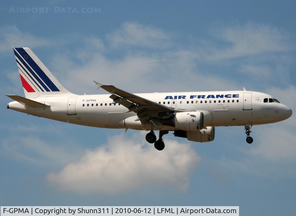 F-GPMA, 1998 Airbus A319-113 C/N 598, Landing rwy 31R