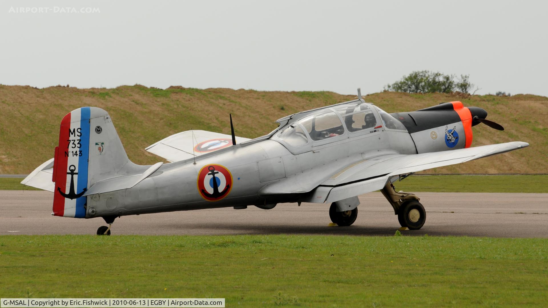 G-MSAL, 1956 Morane-Saulnier MS-733 Alcyon C/N 143, 2. MS733/143 at Bentwaters Park Airshow June 2010
