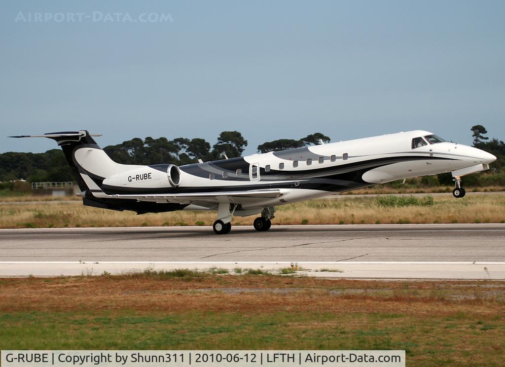G-RUBE, 2009 Embraer EMB-135BJ Legacy C/N 14501100, Take off rwy 23