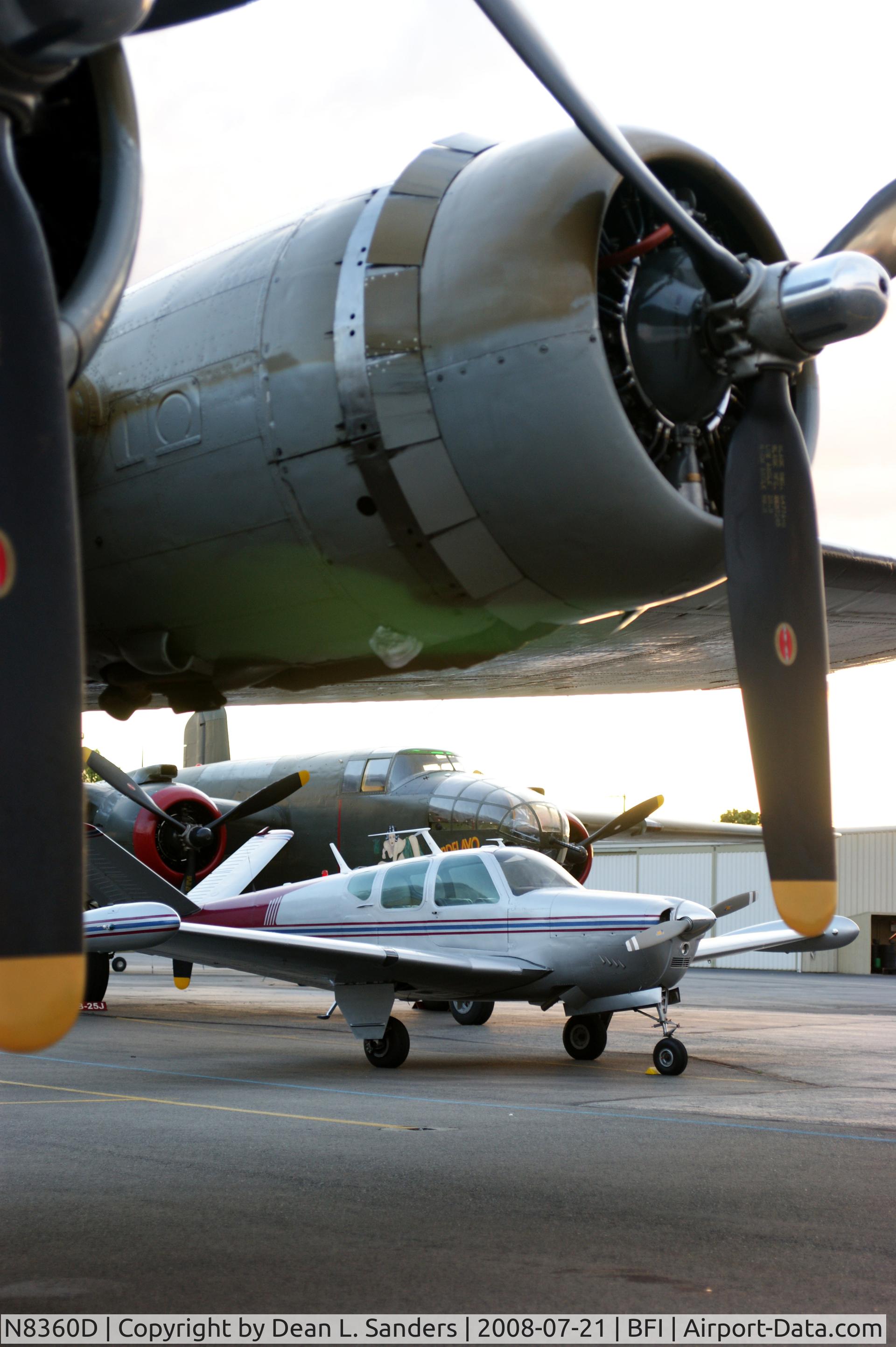 N8360D, 1958 Beech J35 Bonanza C/N D-5481, N8360D with B-17 909 - The Museum of Flight  Seattle