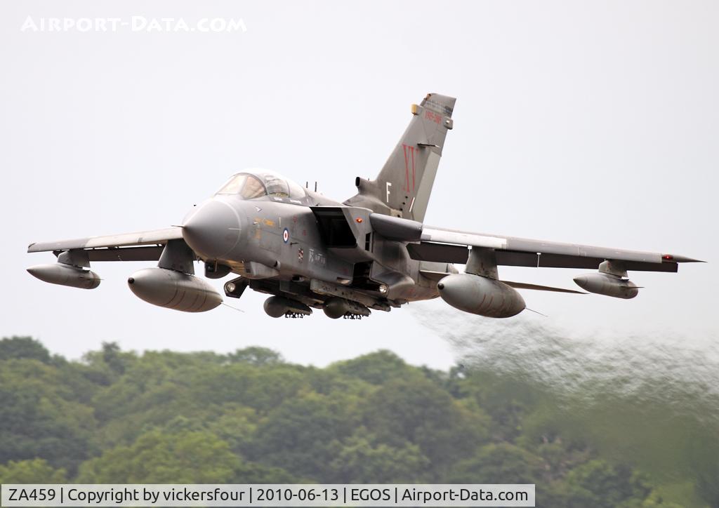ZA459, 1983 Panavia Tornado GR.4 C/N BS089/264/3125, Royal Air Force Tornado GR4. Operated by 15 (R) Squadron, coded 'F' and wears a special scheme.