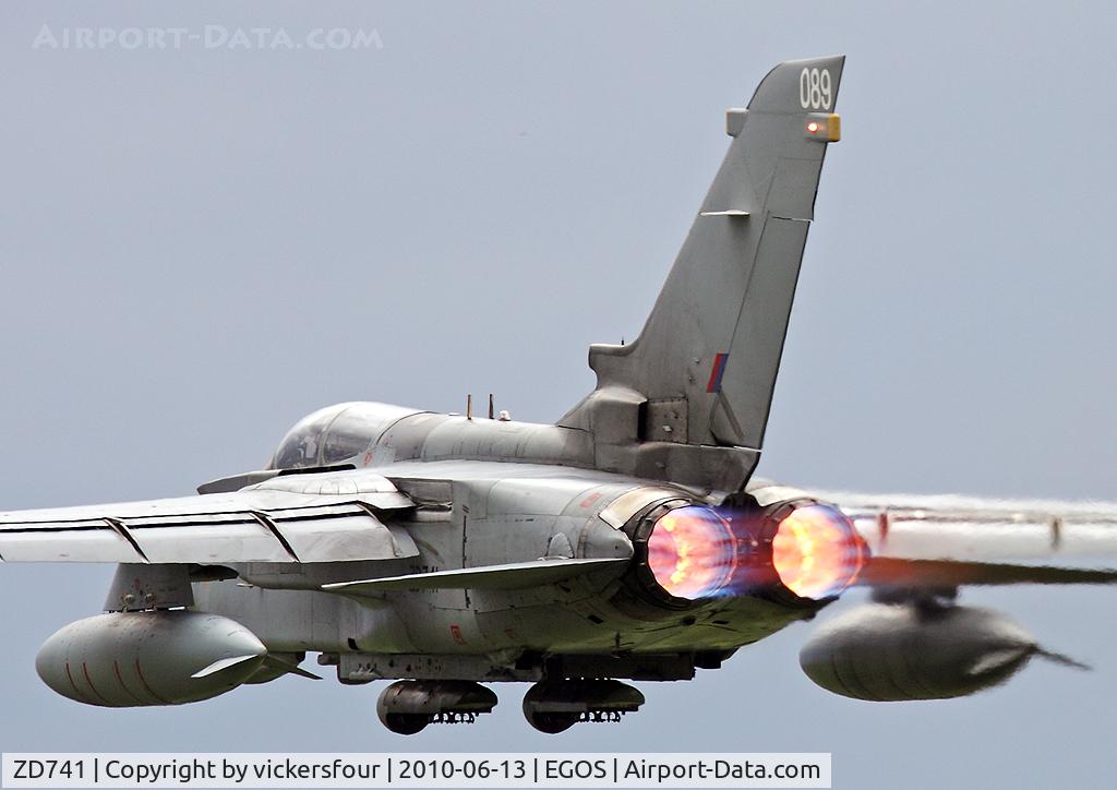 ZD741, 1984 Panavia Tornado GR.4 C/N 361/BT040/3167, Royal Air Force Tornado GR4 (c/n BT040). Operated by the Lossiemouth Wing, coded '089'.