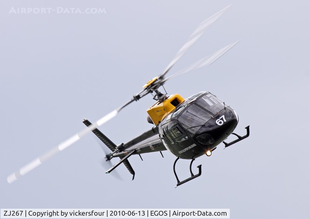ZJ267, 1997 Eurocopter AS-350BB Squirrel HT1 Ecureuil C/N 2996, Royal Air Force. Operated by DHFS, coded '67'.