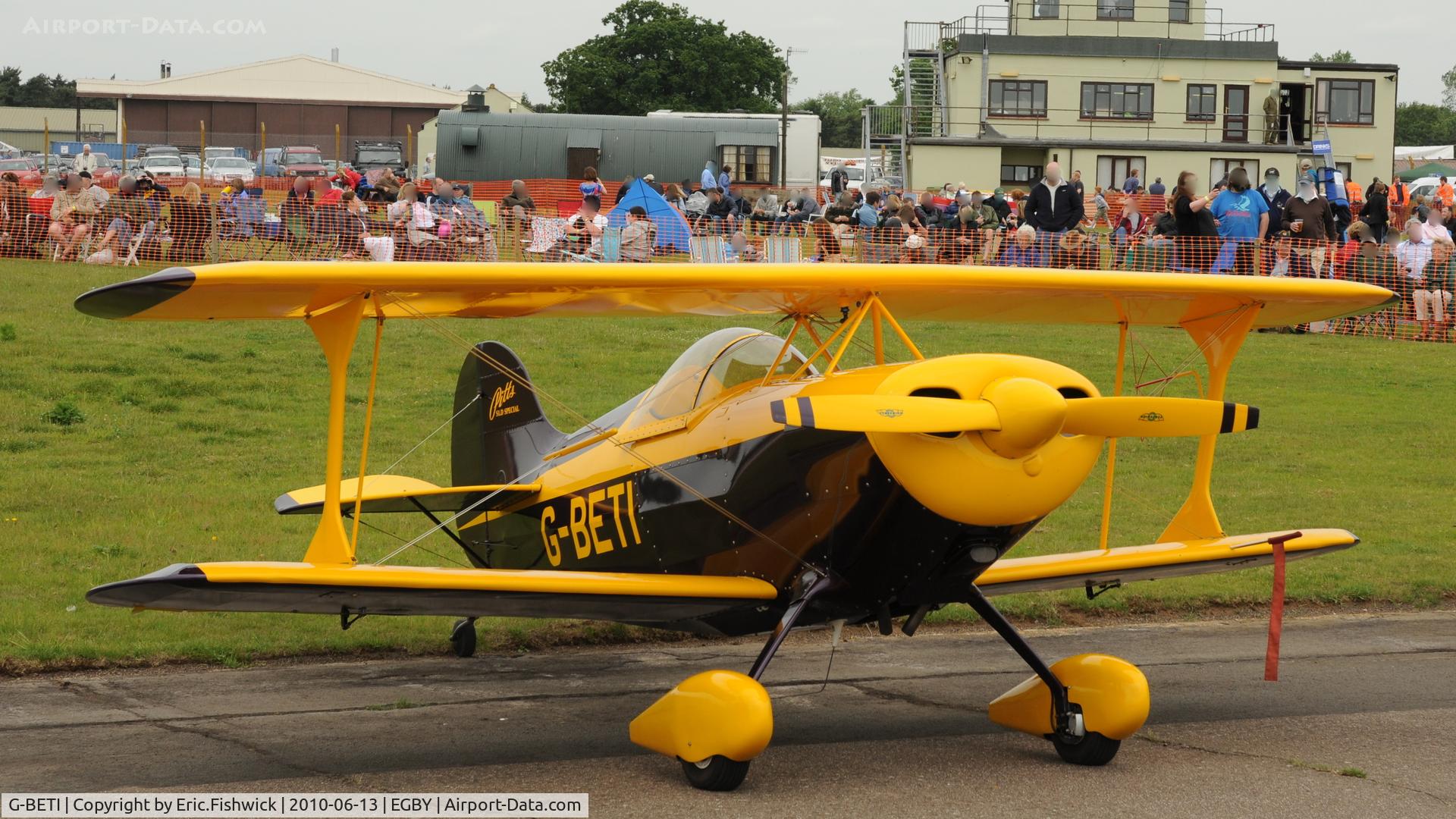 G-BETI, 1981 Pitts S-1D Special C/N PFA 009-10156, G-BETI (Pitts Pair Formation Team) at Bentwaters Park Airshow June 2010