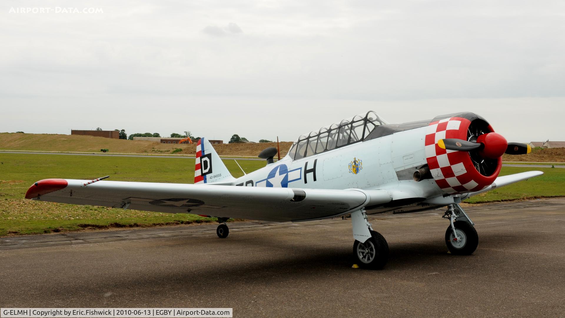 G-ELMH, 1942 North American AT-6D Harvard III C/N 88-16336 (42-84555), 42-84555 at Bentwaters Park Airshow June 2010