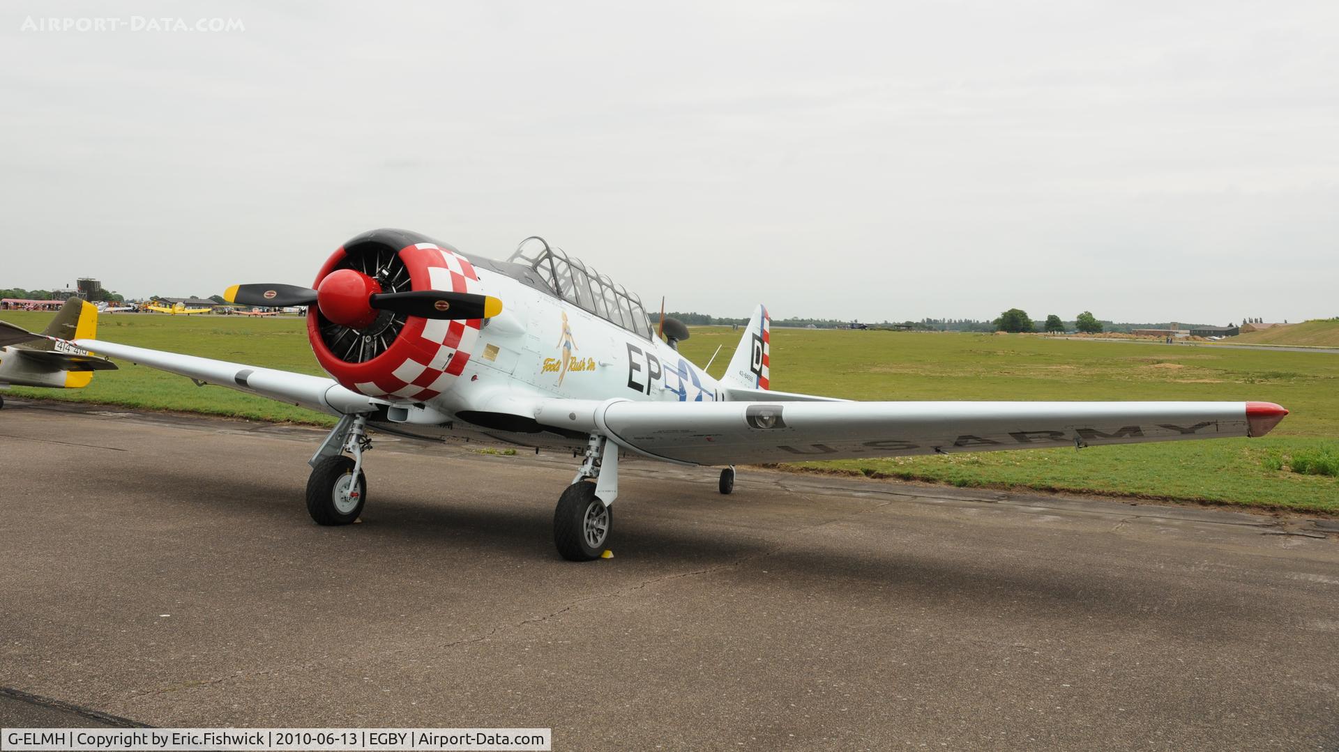 G-ELMH, 1942 North American AT-6D Harvard III C/N 88-16336 (42-84555), 42-84555 at Bentwaters Park Airshow June 2010