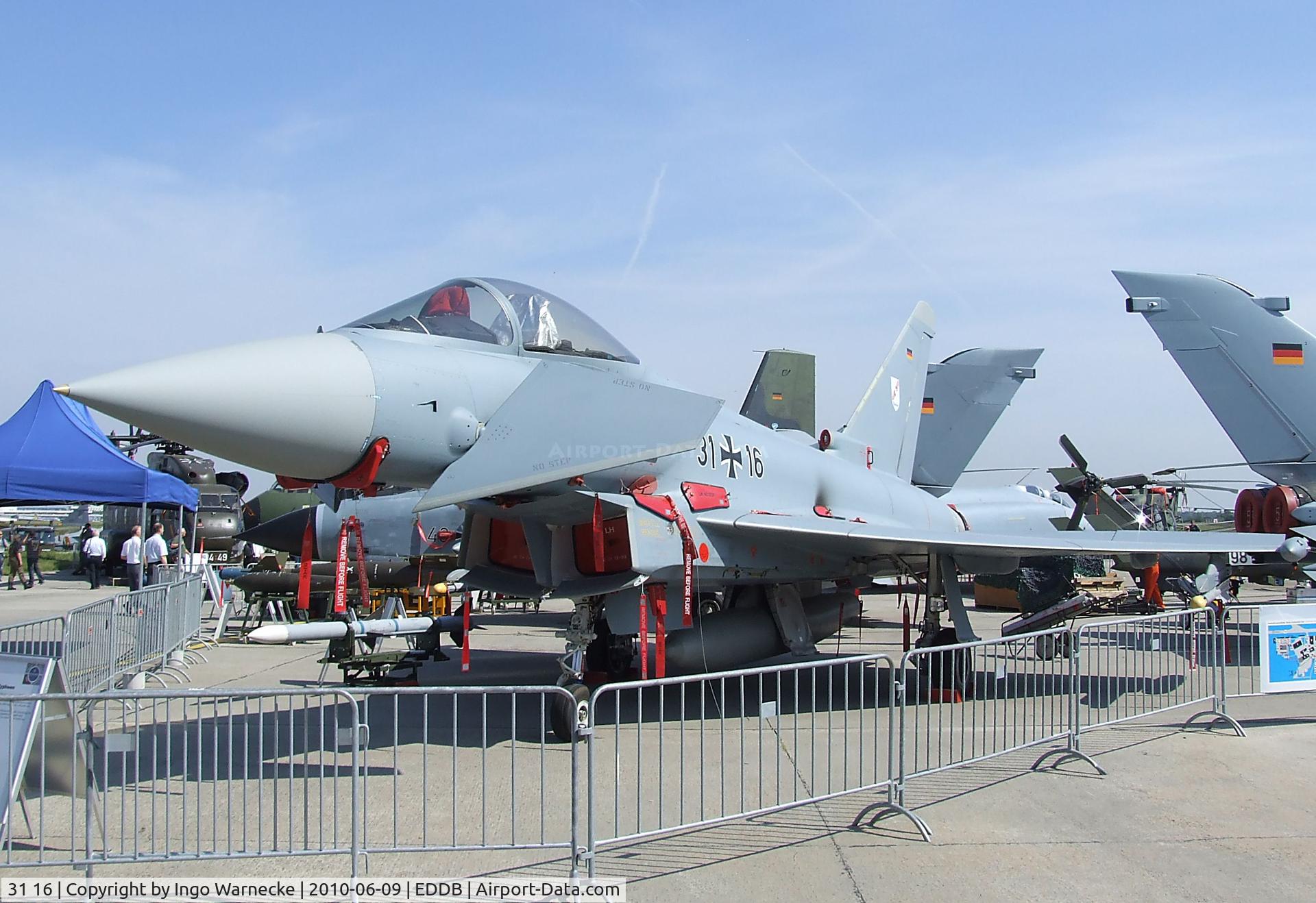 31 16, Eurofighter EF-2000 Typhoon S C/N AS009, Eurofighter EF2000 of the German air force at ILA 2010, Berlin