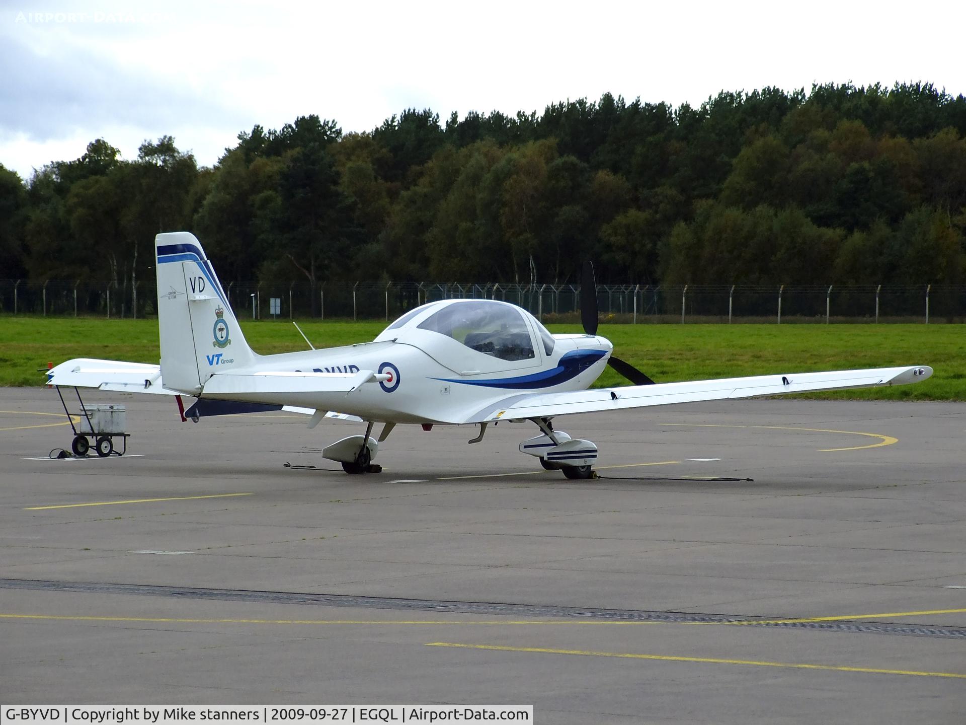 G-BYVD, 2000 Grob G-115E Tutor T1 C/N 82114/E, An RAF grob Tutor on the flightline at its home base