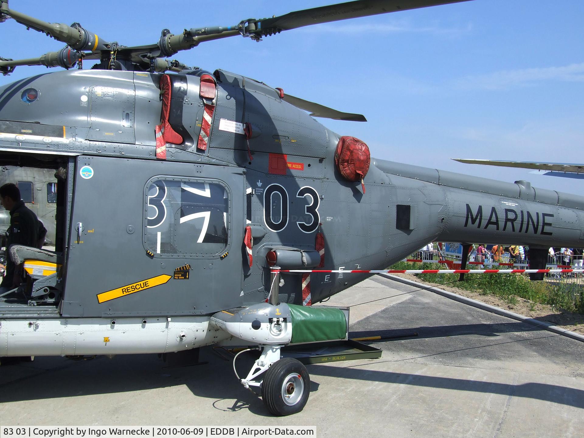 83 03, Westland Super Lynx Mk88A C/N WA225, Westland Sea Lynx Mk88 of the German navy at ILA 2010, Berlin