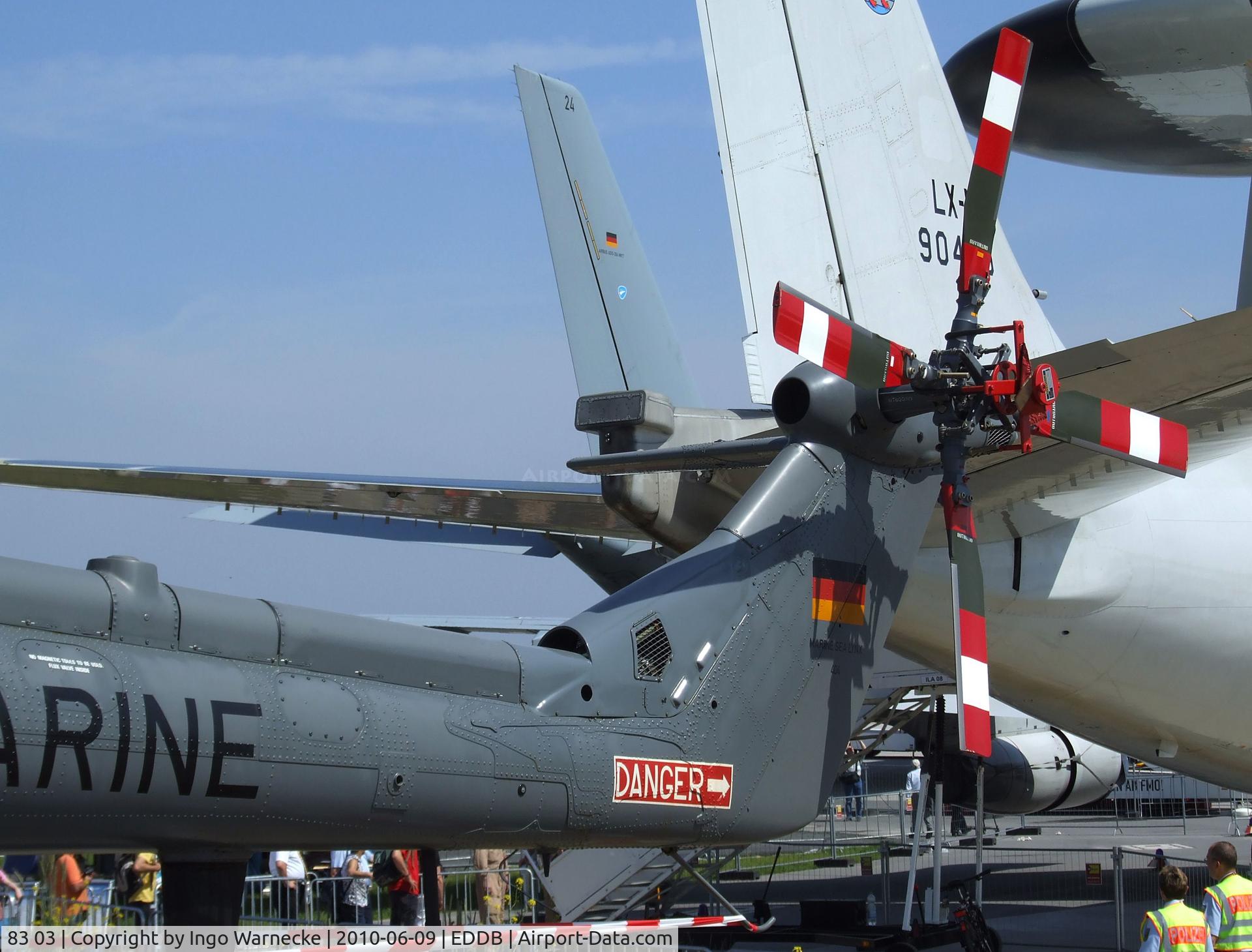 83 03, Westland Super Lynx Mk88A C/N WA225, Westland Sea Lynx Mk88 of the German navy at ILA 2010, Berlin