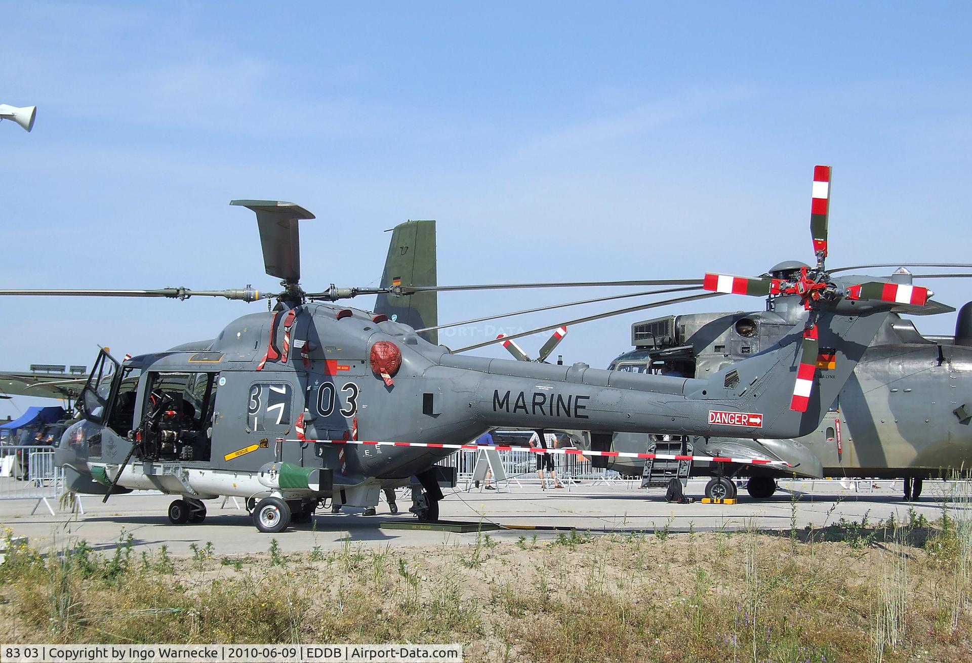 83 03, Westland Super Lynx Mk88A C/N WA225, Westland Sea Lynx Mk88 of the German navy at ILA 2010, Berlin